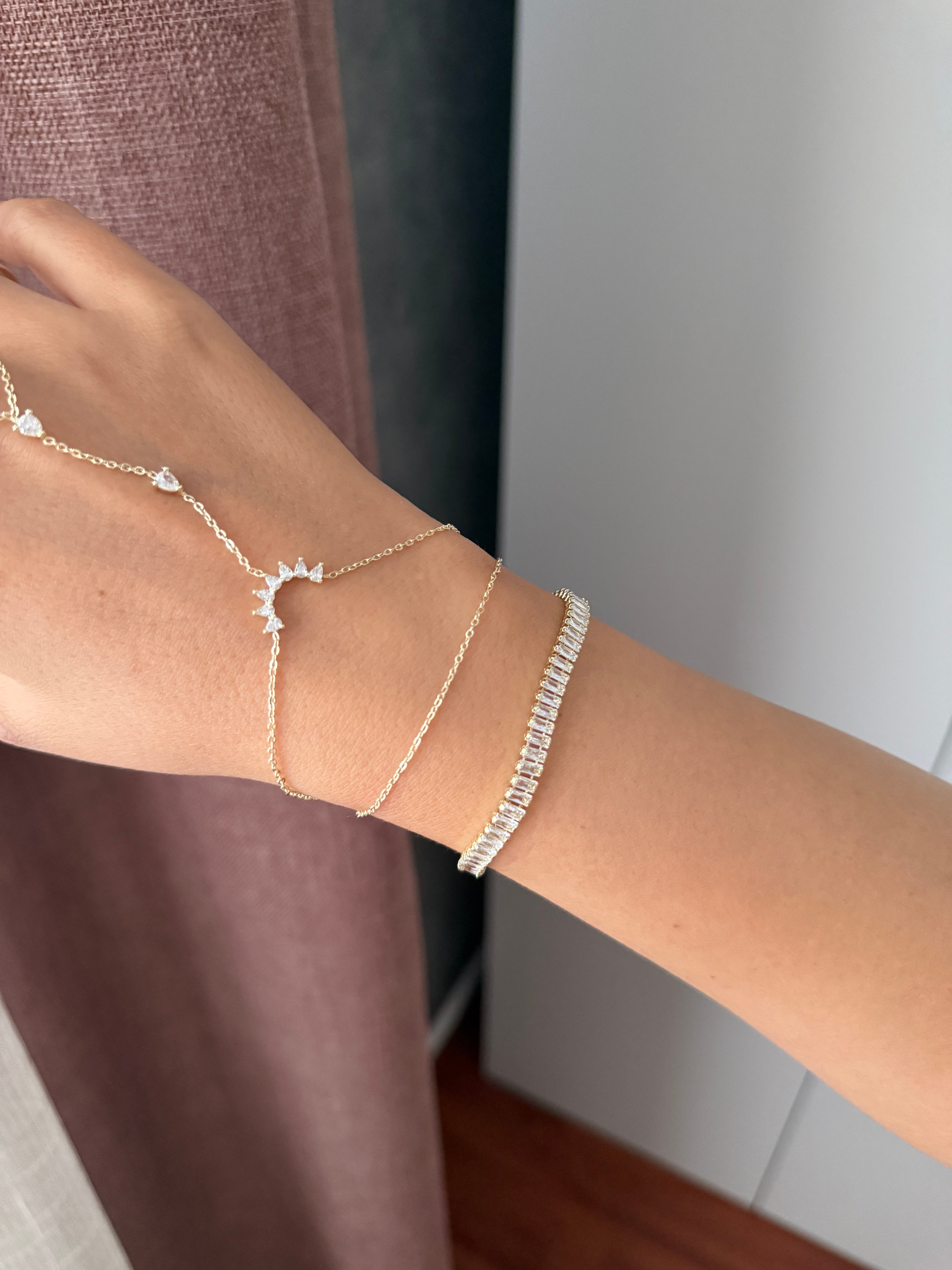 14K gold renk altın kaplama geniş su yolu bileklik