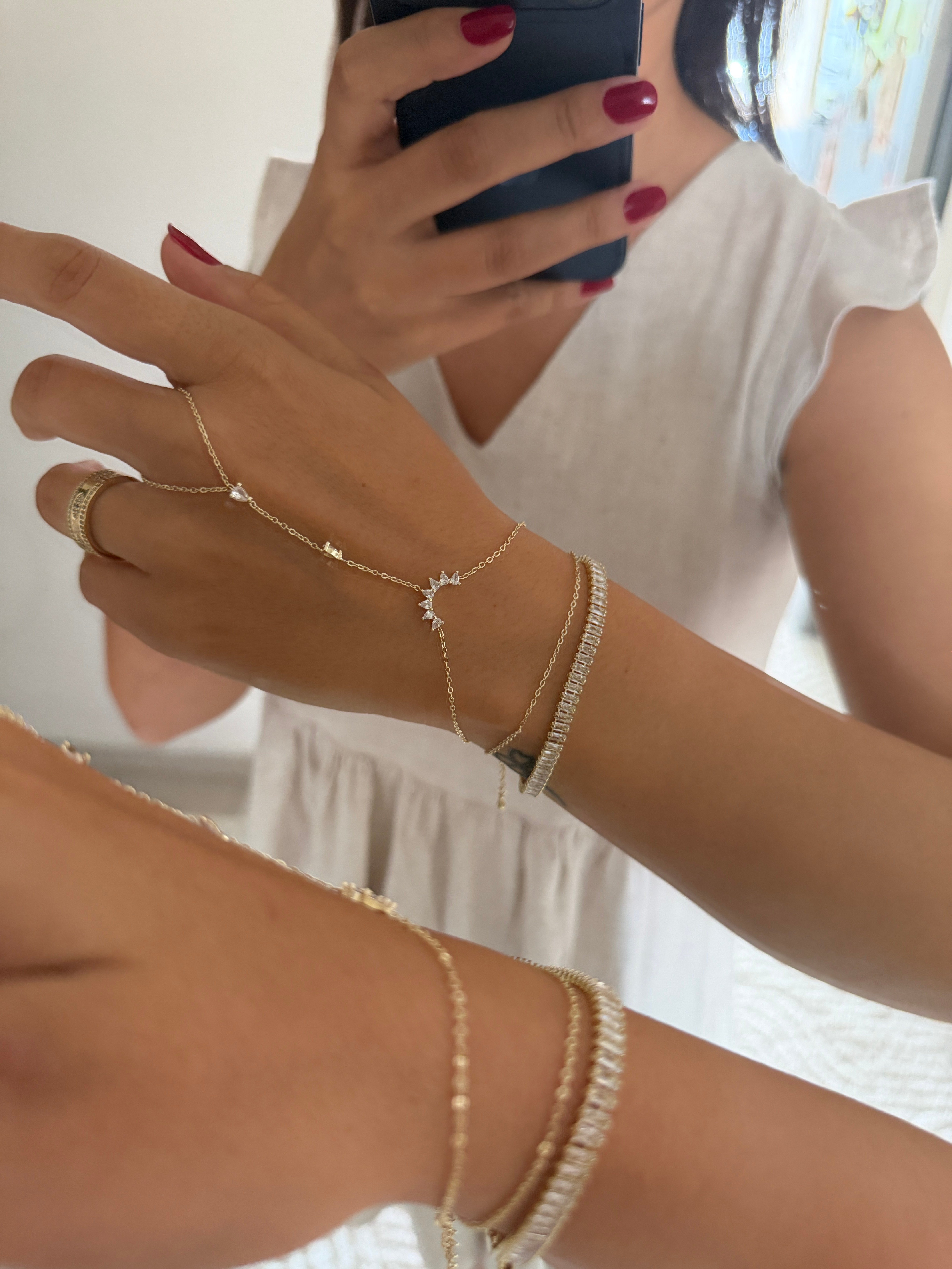 14K gold renk altın kaplama tasarım,zirkon taşlı, çok naif şahmeran