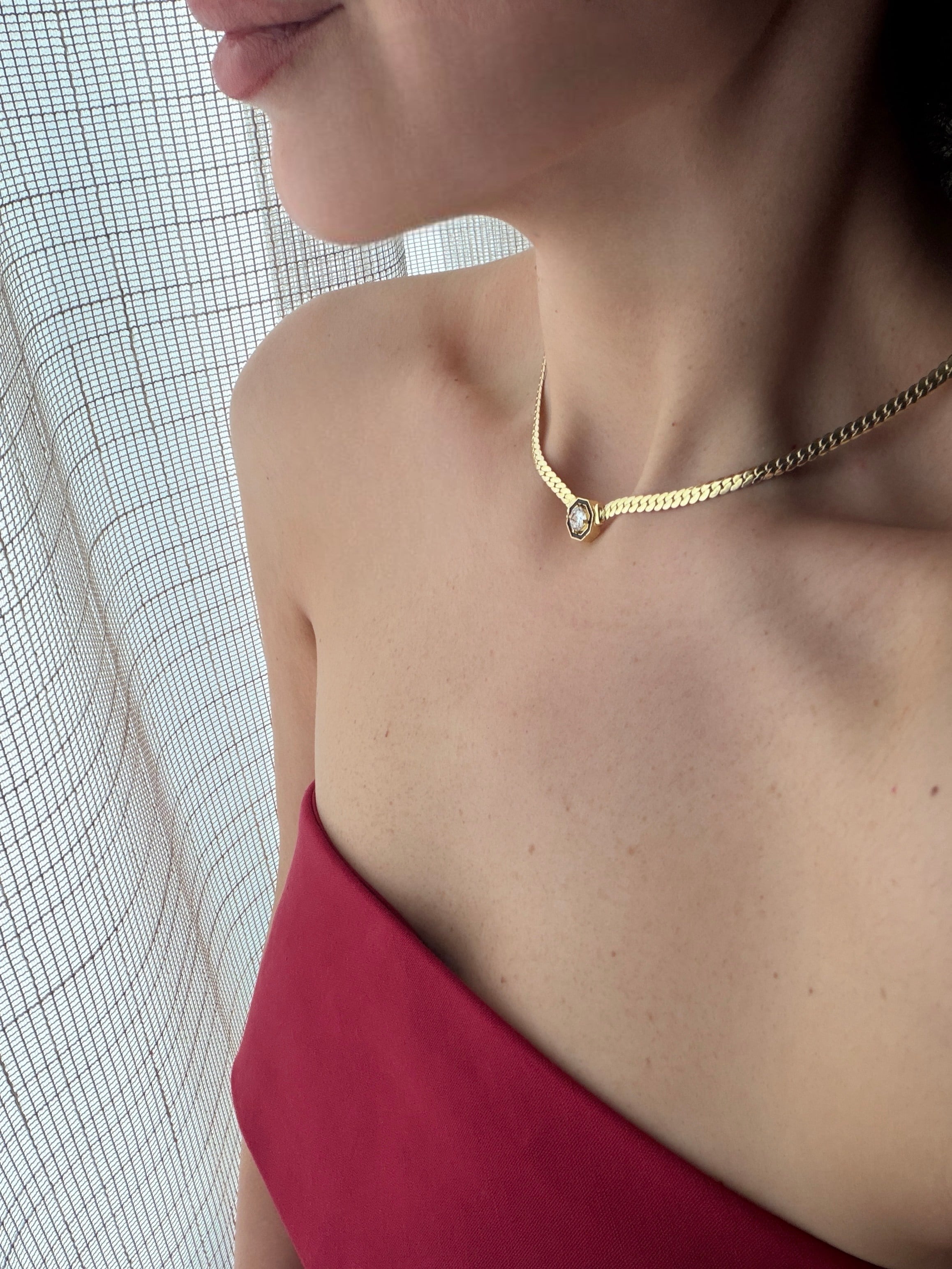 14K gold renk altın kaplama,çok sevilen ve şık bileklik ve kolye seti