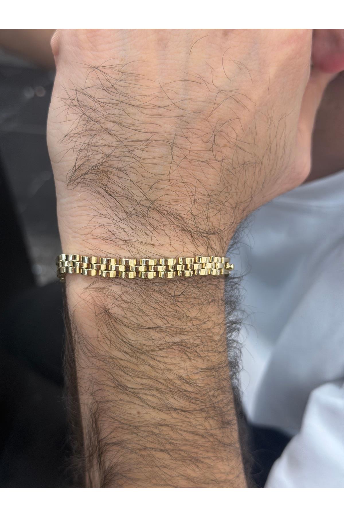 14K gold renk, Rlx model vip erkek bileklik 😎