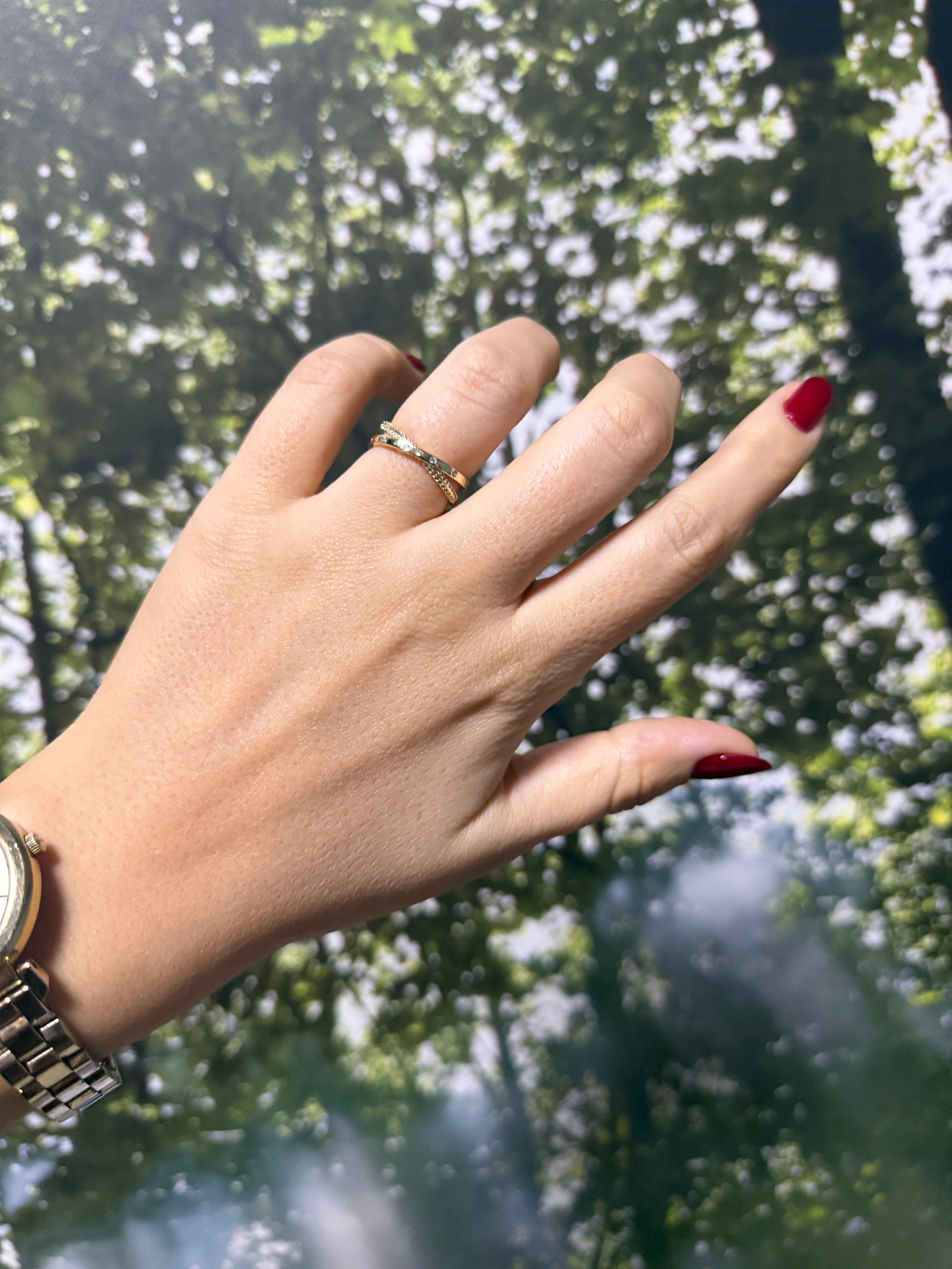 14K gold renk tasarım-1334 yüzük 😎