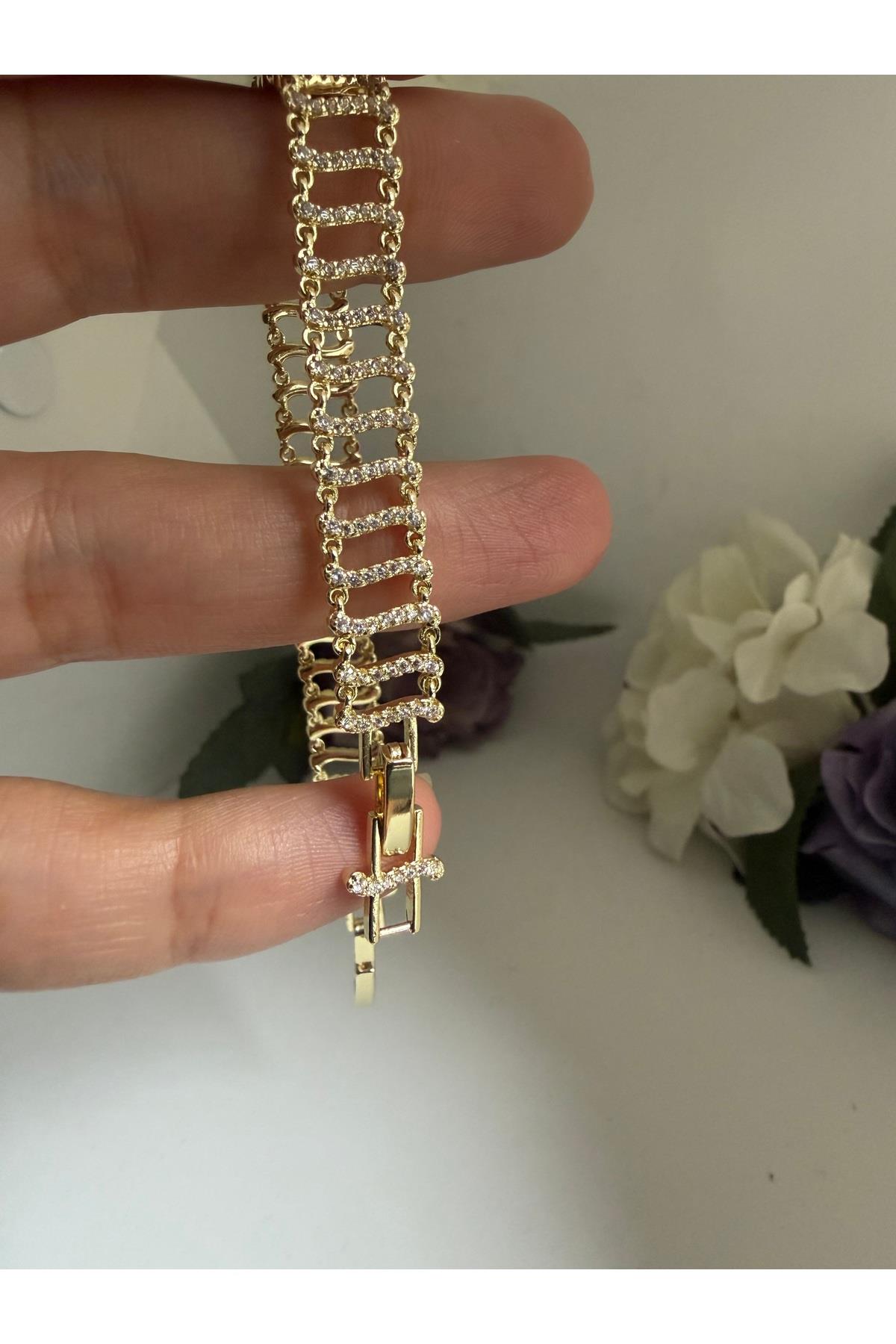 14K gold renk,mükemmel işçilik zarif şık tasarım bileklik ✨