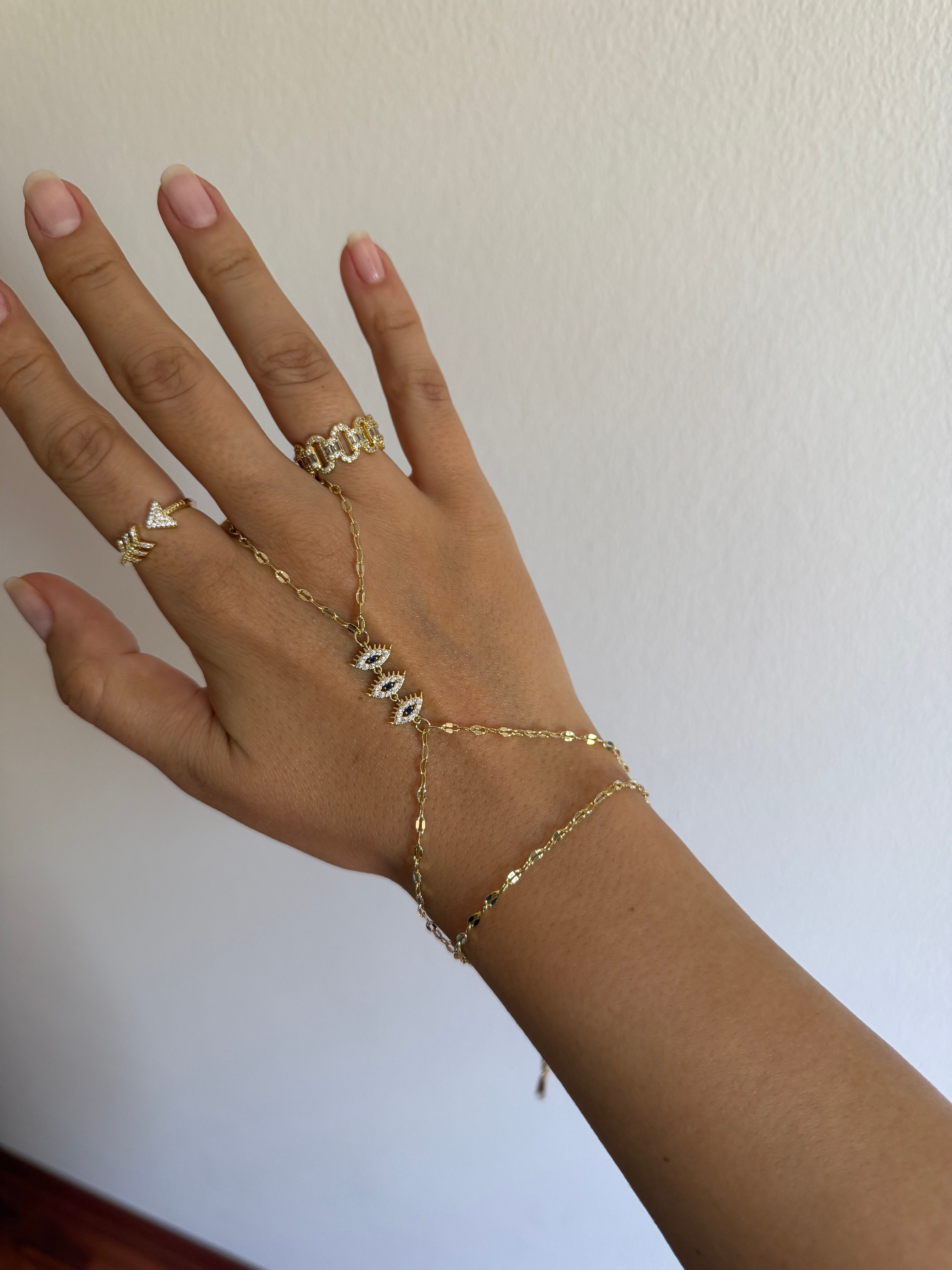 14K gold,altın kaplama,göz detaylı öpücük zincir şahmeran