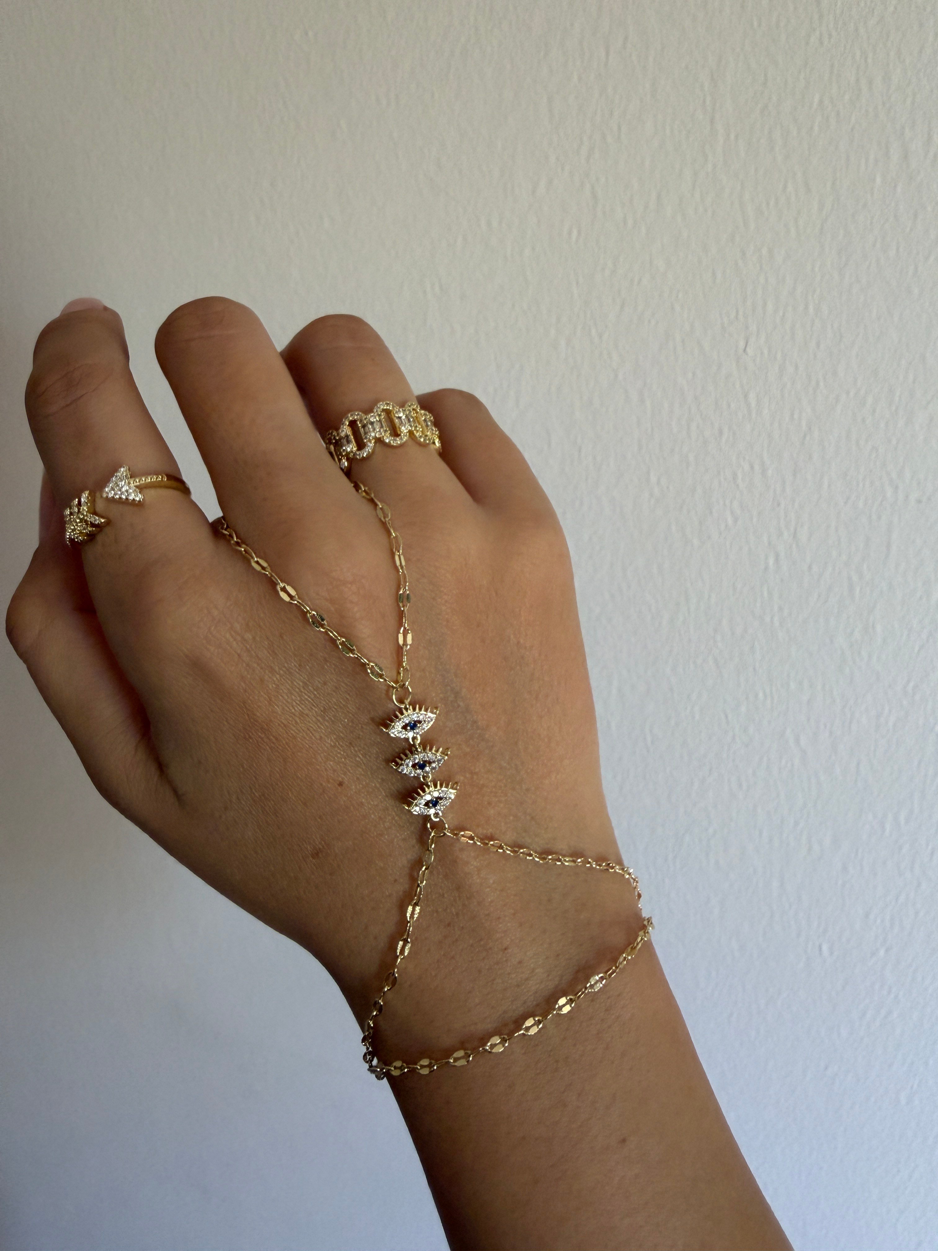 14K gold,altın kaplama,göz detaylı öpücük zincir şahmeran