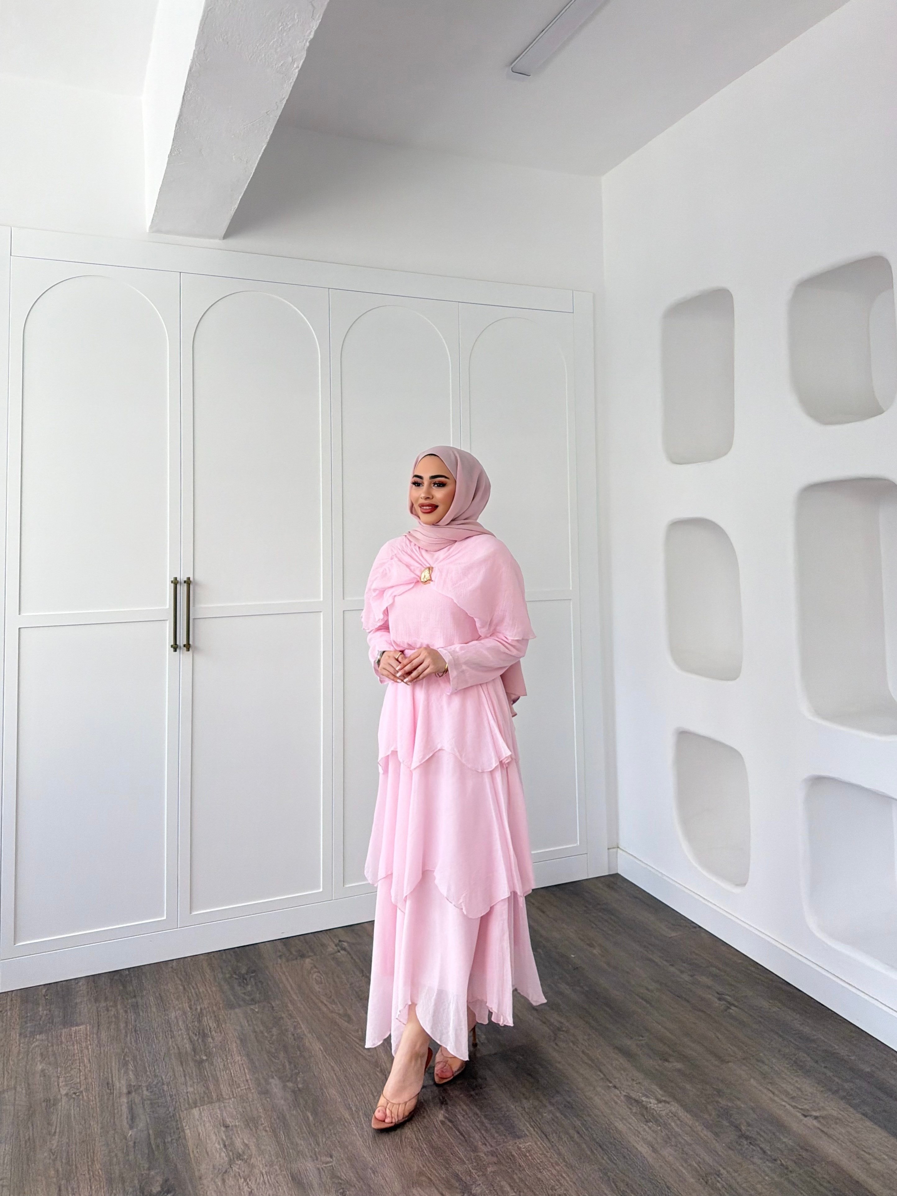  Irmak Etekli Takım - Pembe