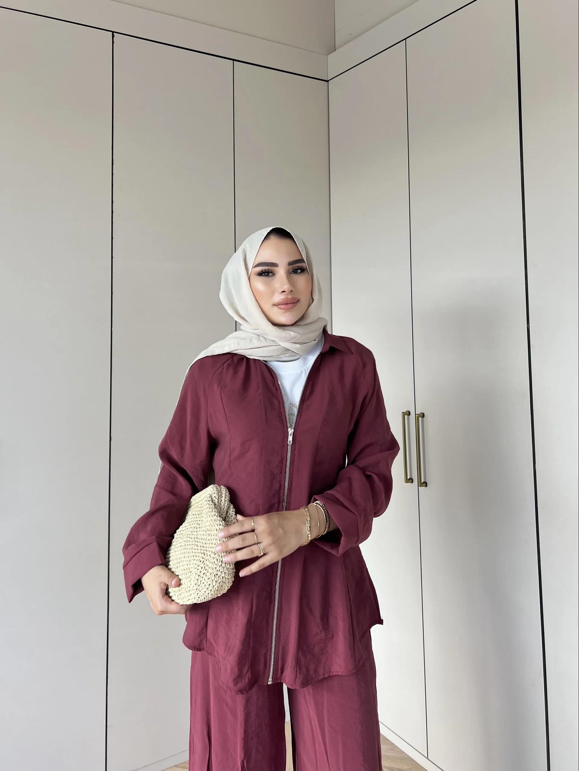 Adal Fermuarlı Takım - Bordo