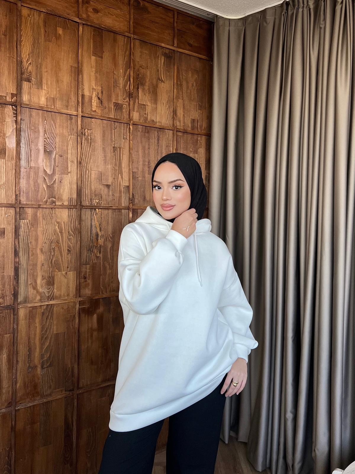 Aden 3 İplik Sweat - Beyaz