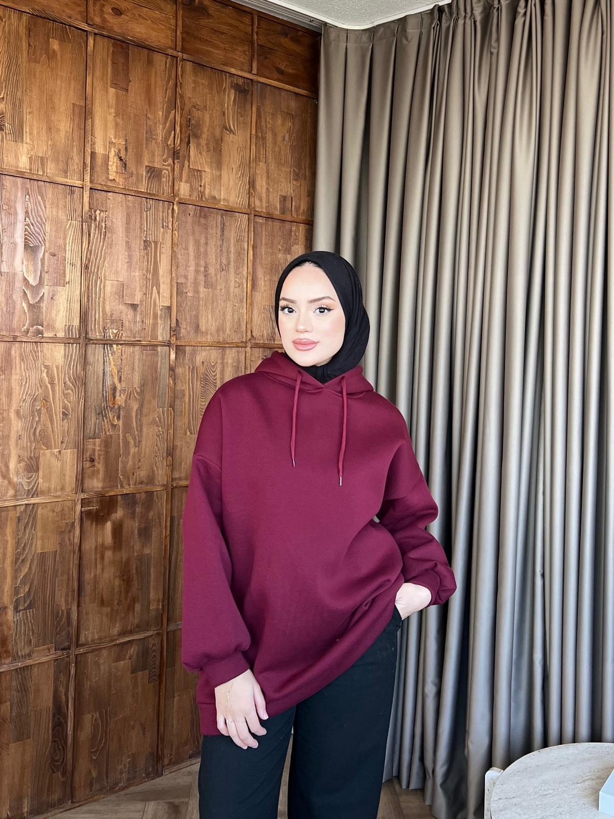 Aden 3 İplik Sweat - Bordo