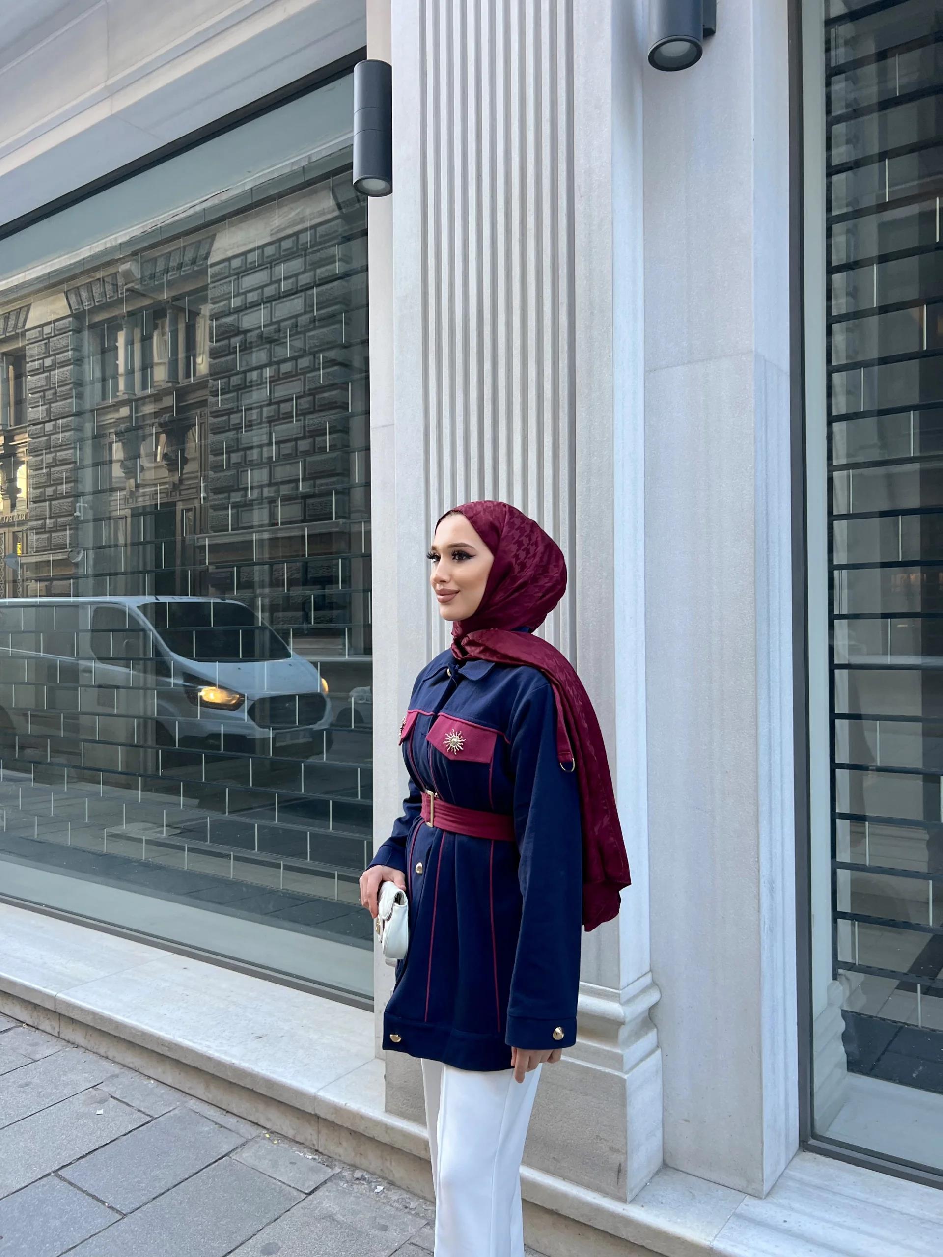 Aley Gabardin Ceket -  Lacivert