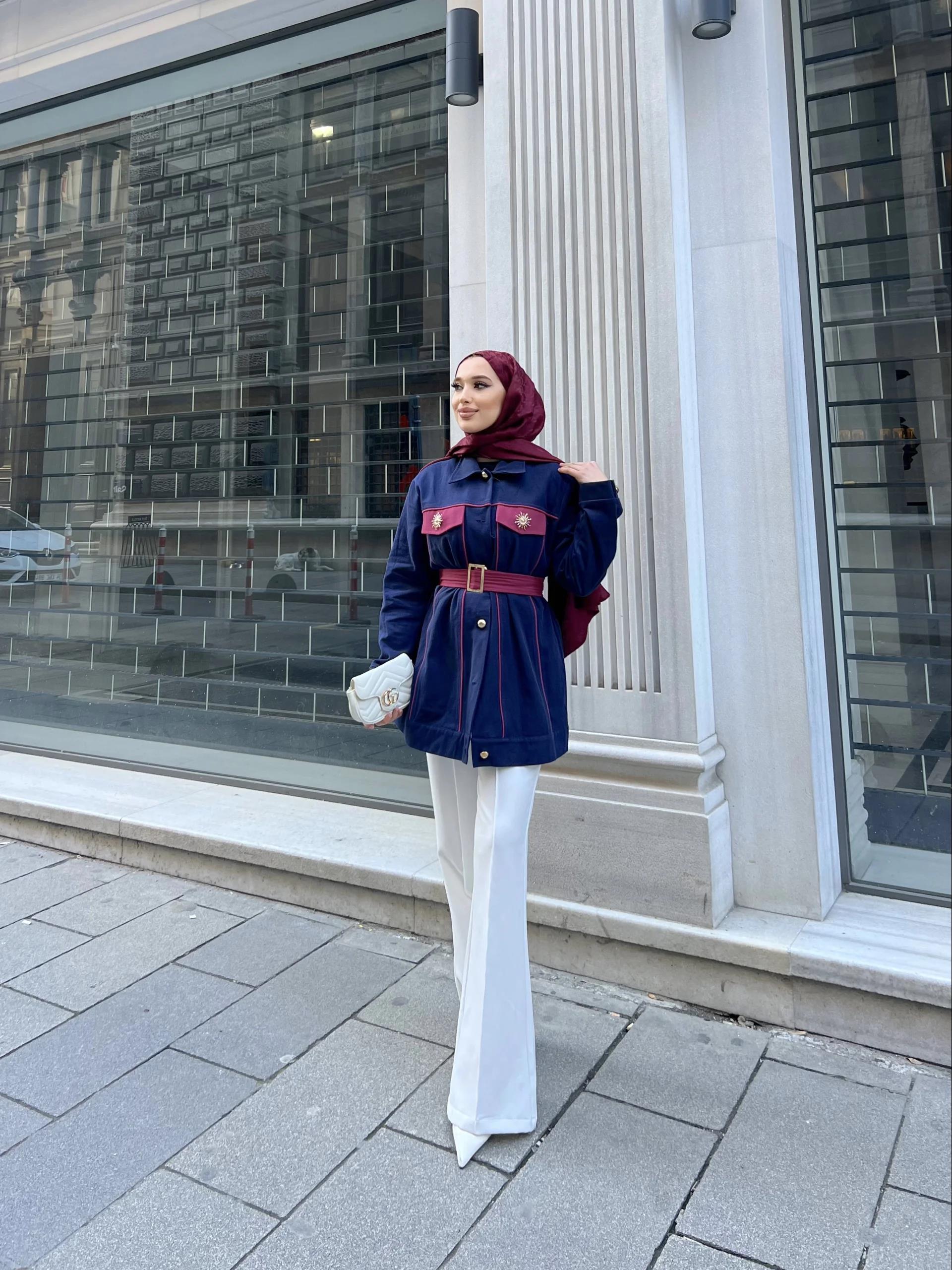 Aley Gabardin Ceket -  Lacivert