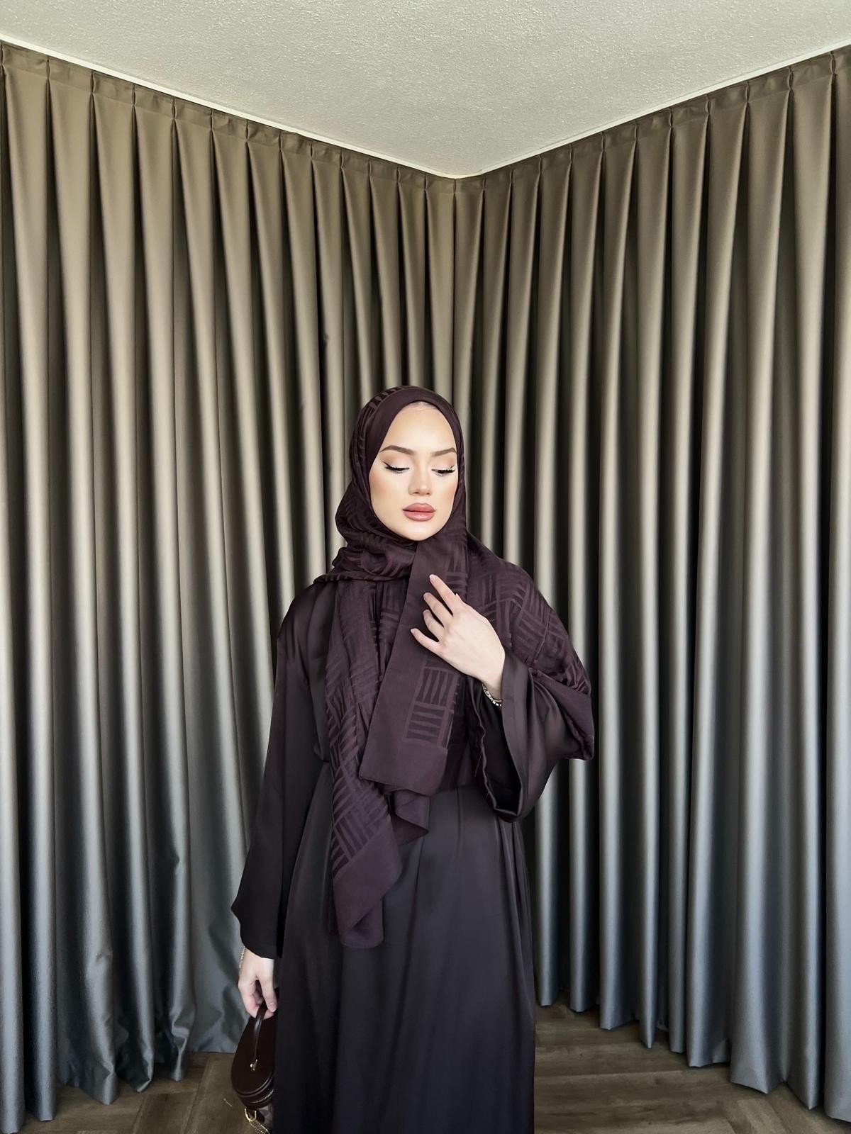 Arabic Belden Bağlamalı Elbise - Acı Kahve