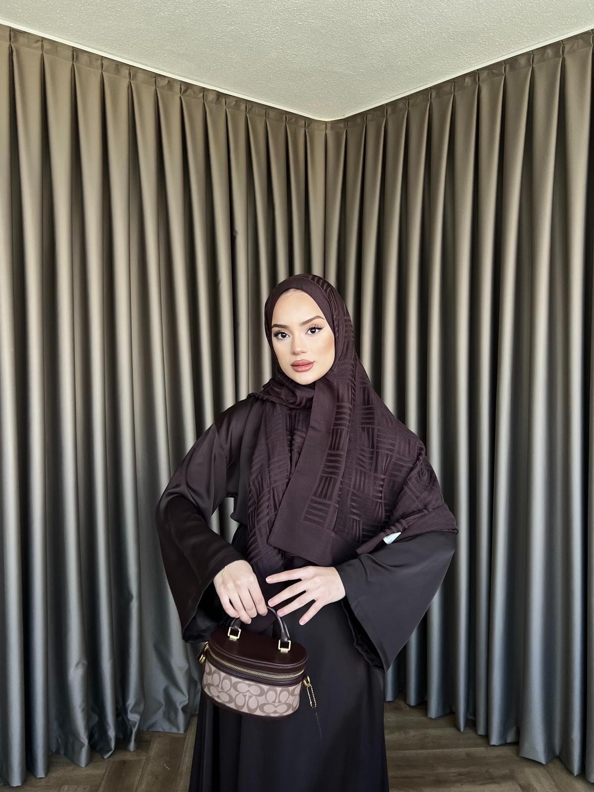 Arabic Belden Bağlamalı Elbise - Acı Kahve