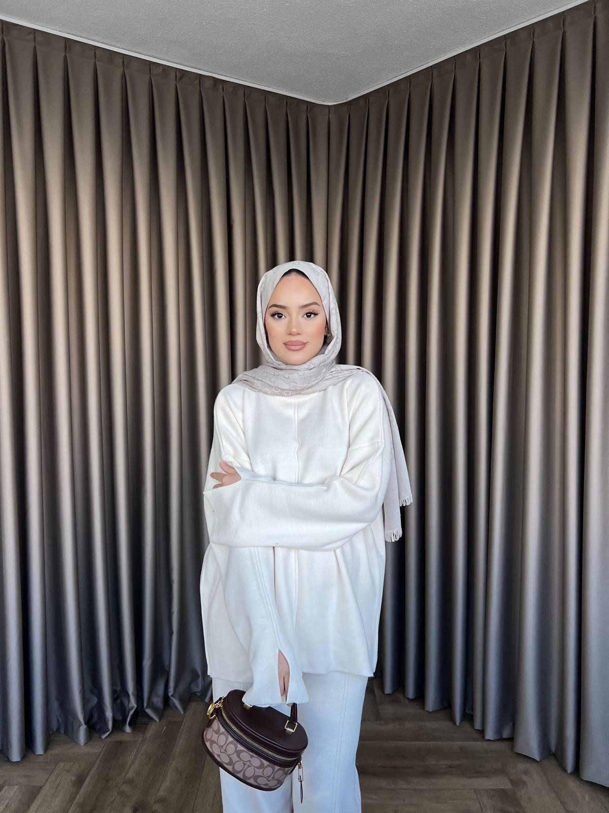 Basic Triko Takım - Beyaz