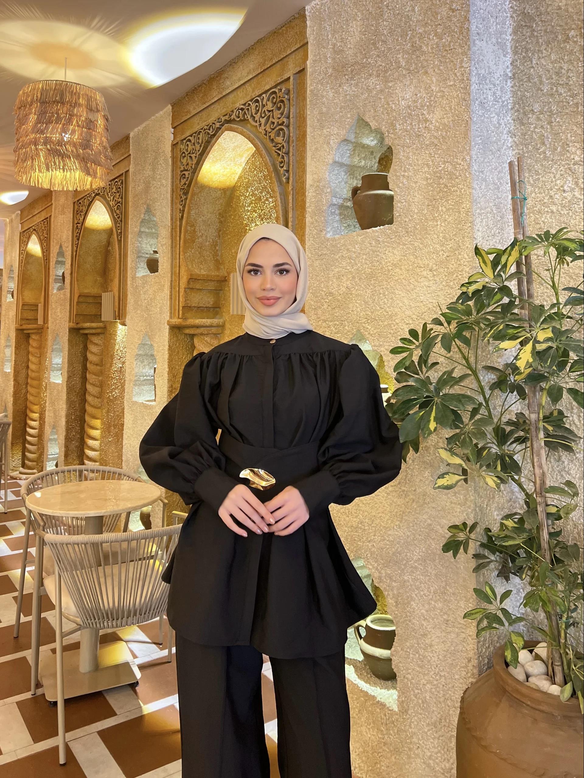 Bella Bel Kuşaklı Takım - Siyah
