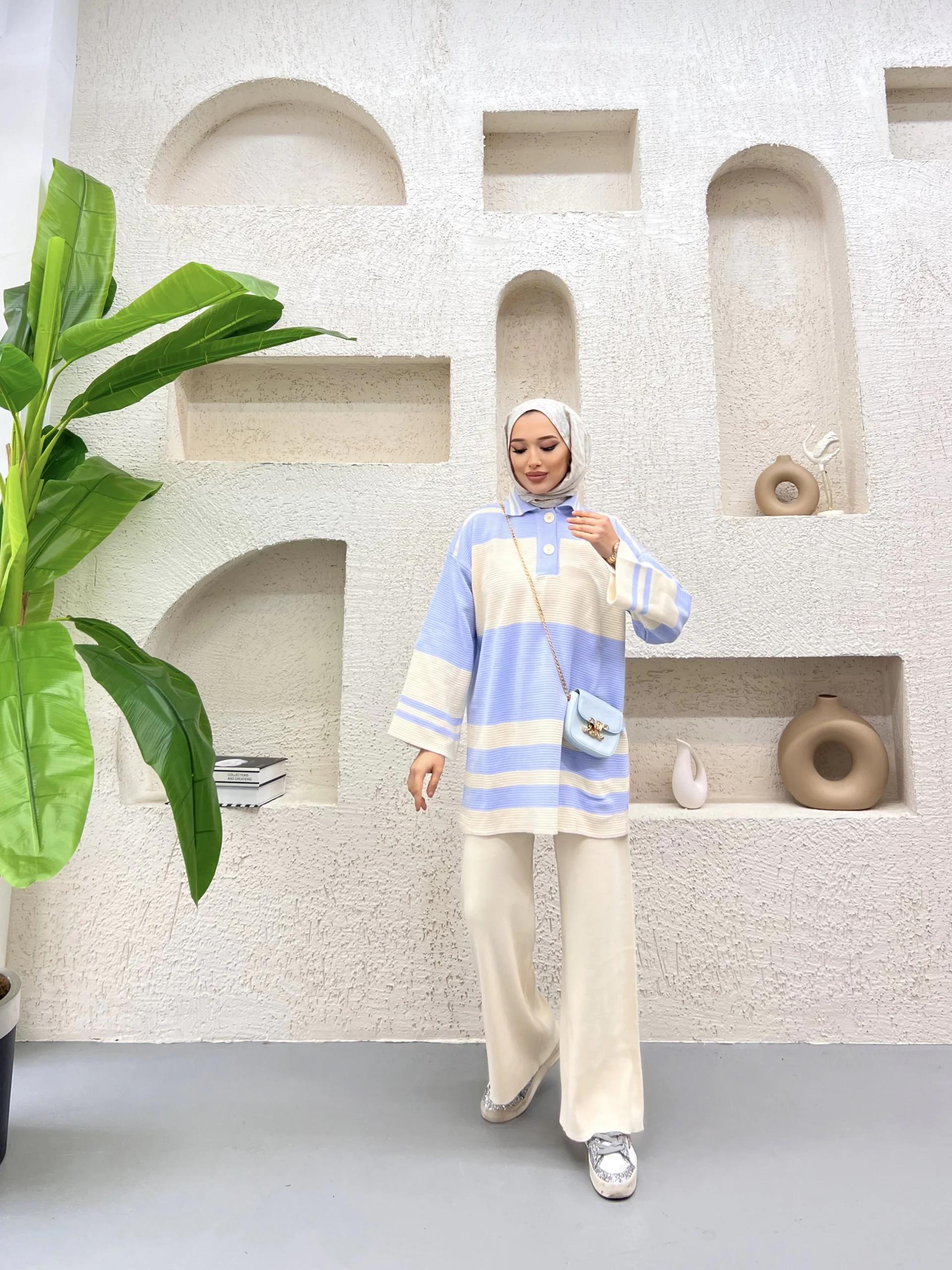 Biens Triko Takım Bebe Mavisi