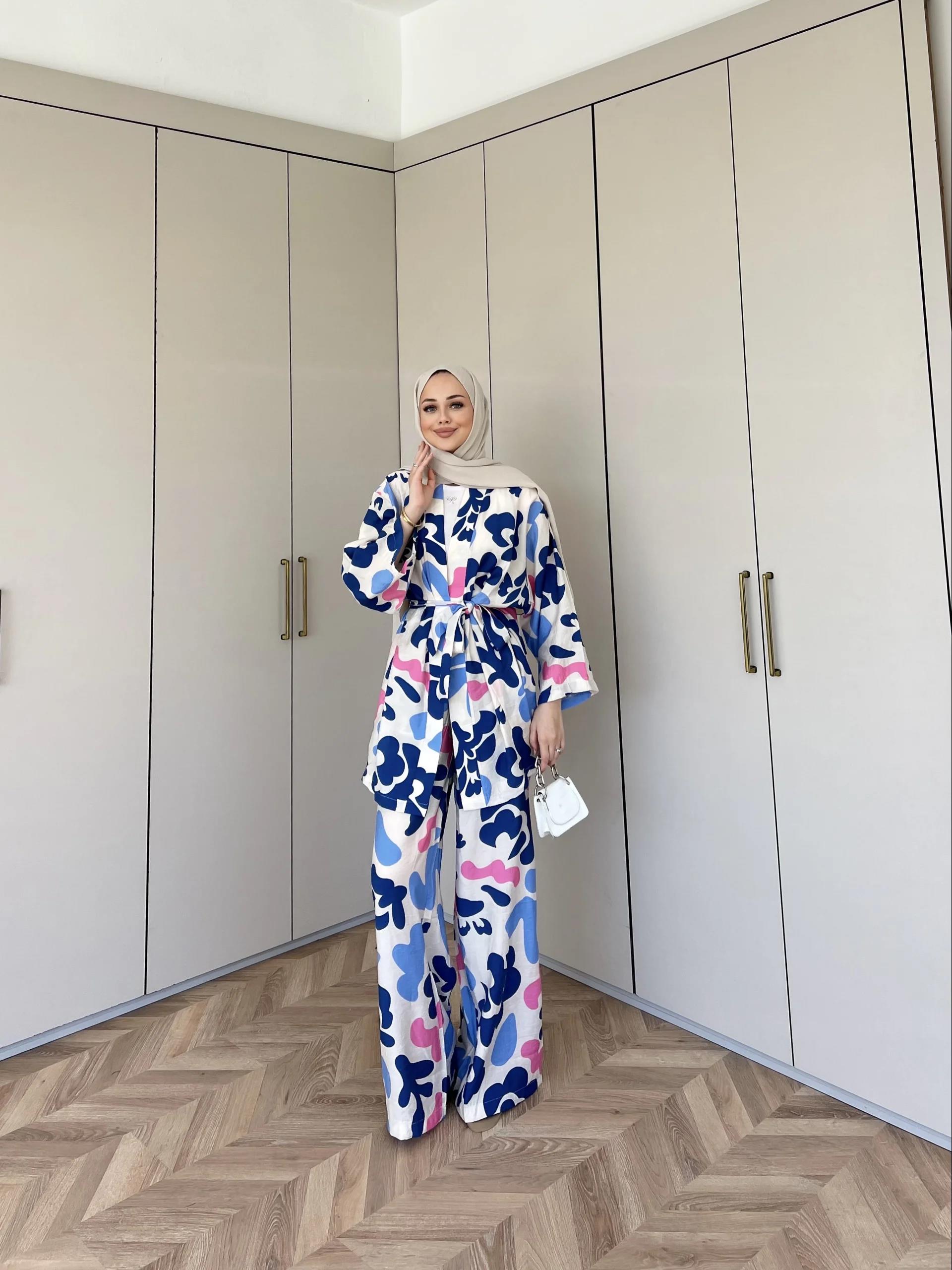 Çağla Kimona Takım - Mavi