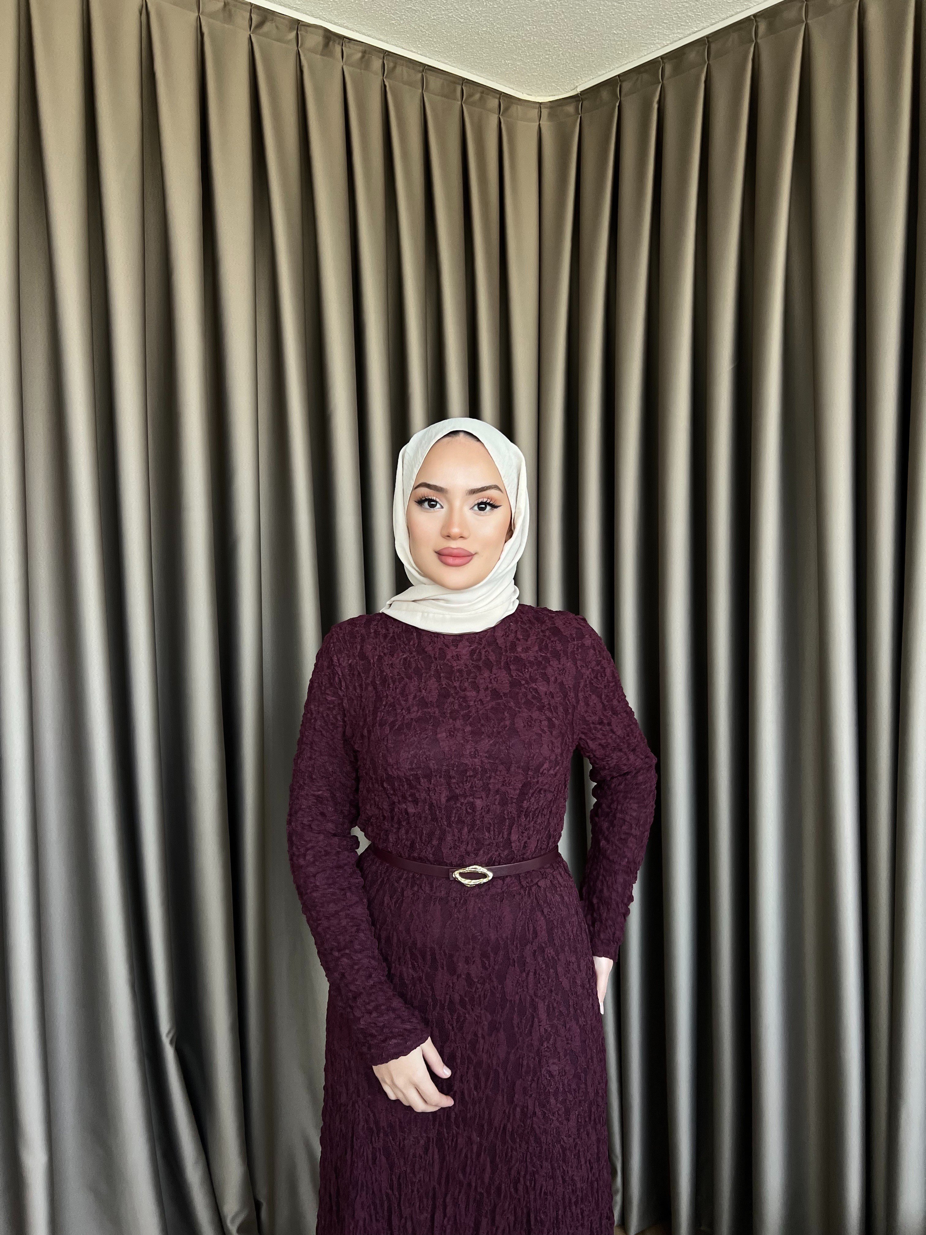 Dantelli Elbise- Bordo