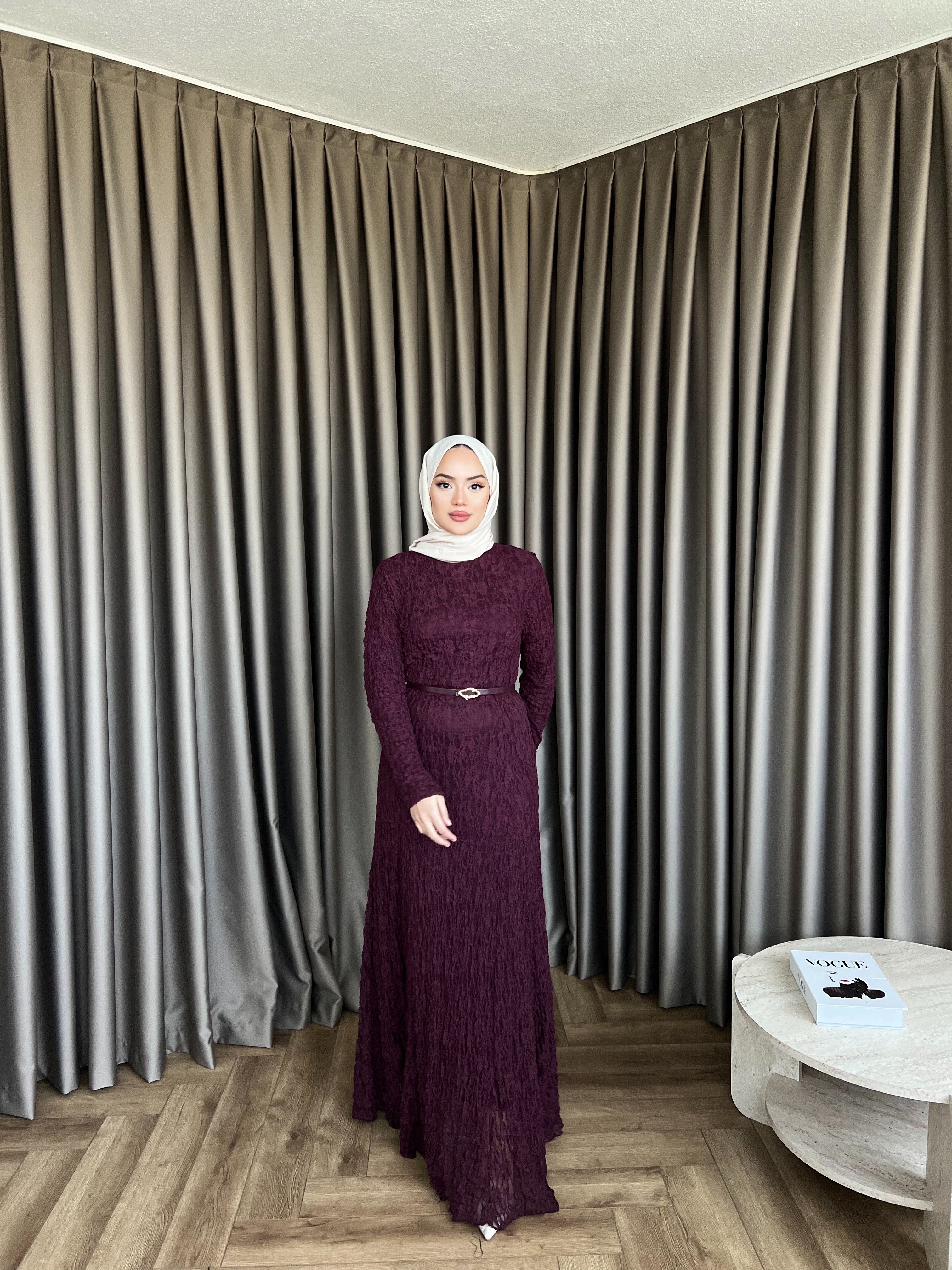 Dantelli Elbise- Bordo