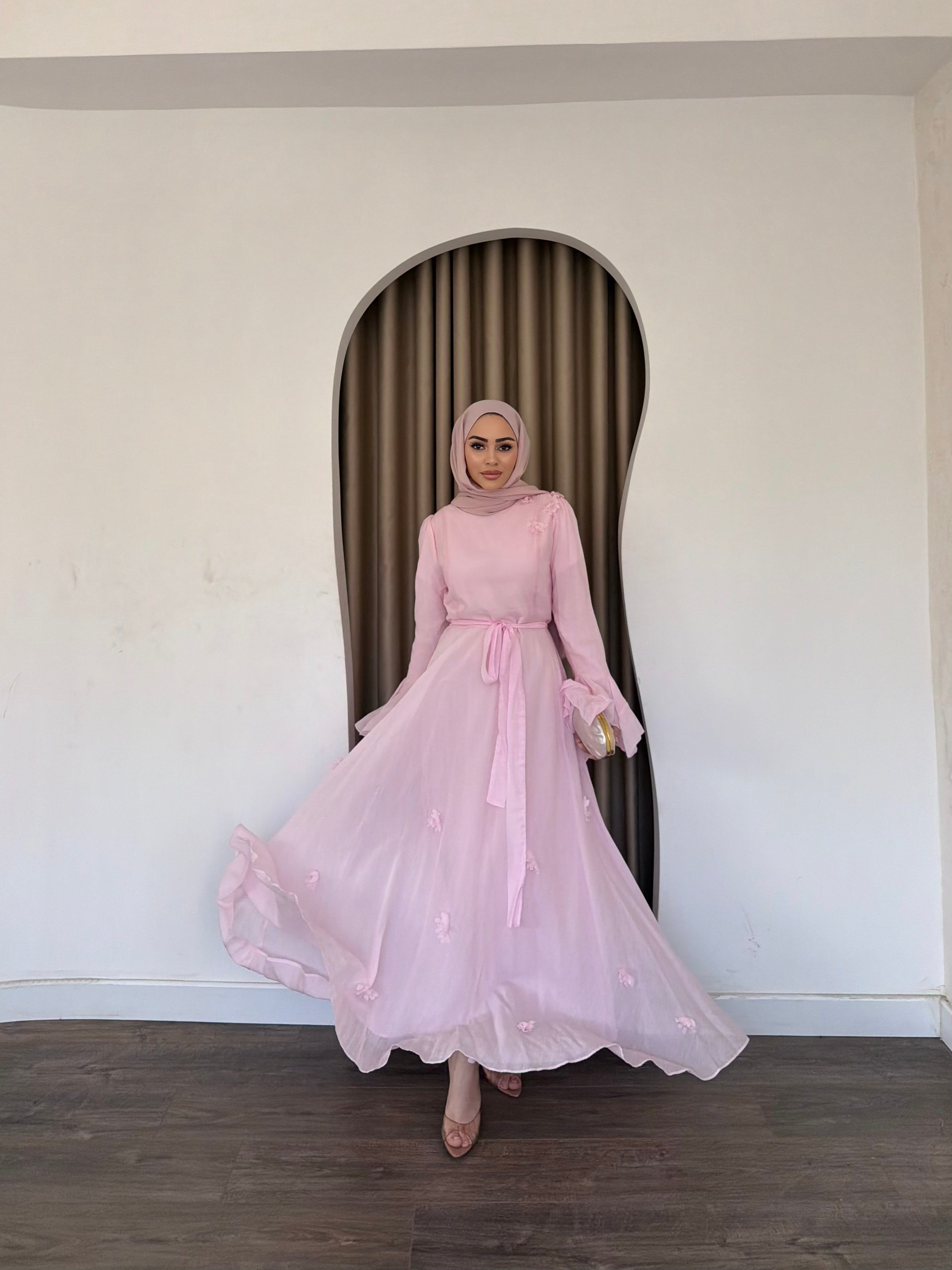 Defne Patpatya Elbise - Pembe