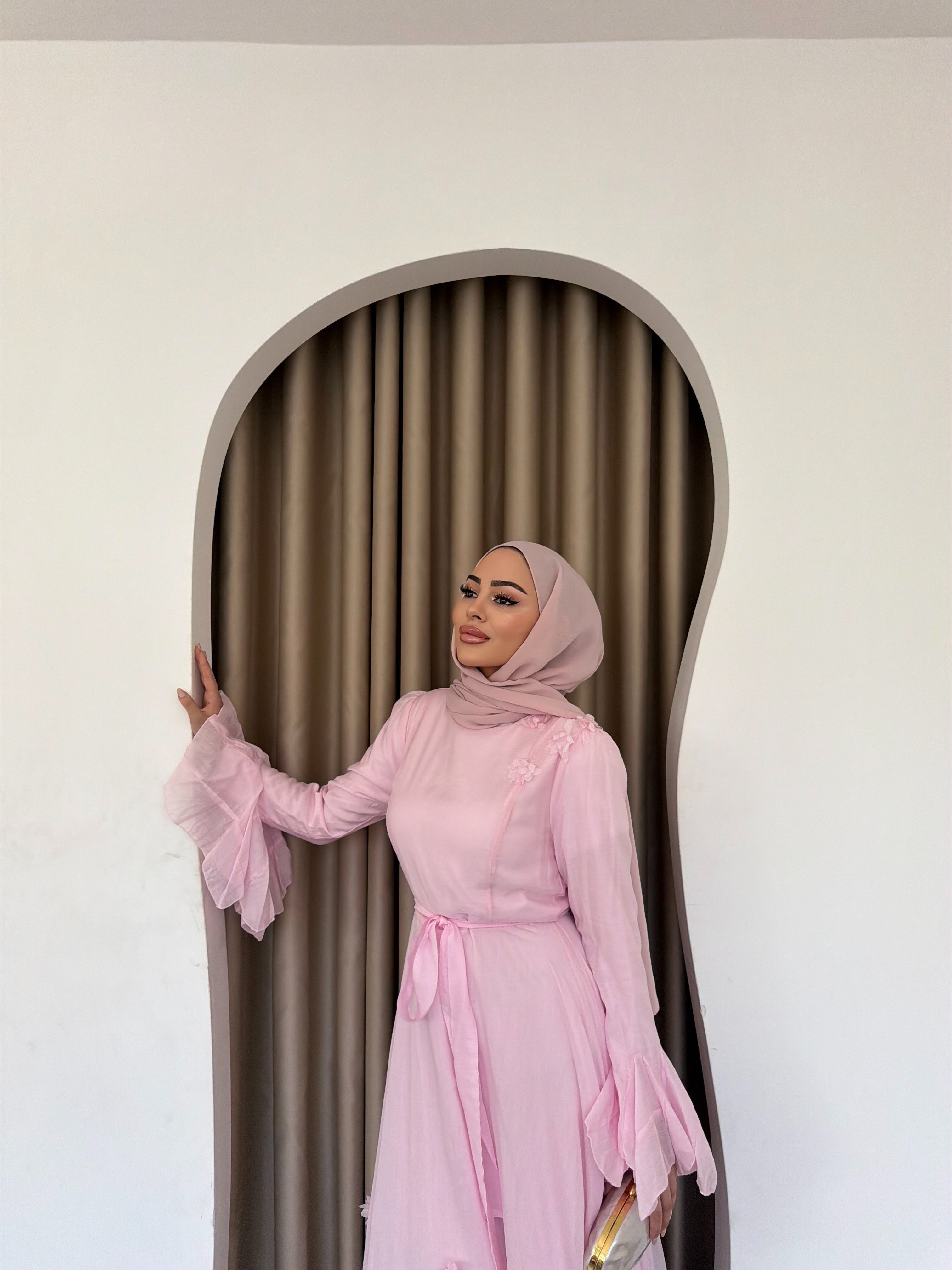 Defne Patpatya Elbise - Pembe
