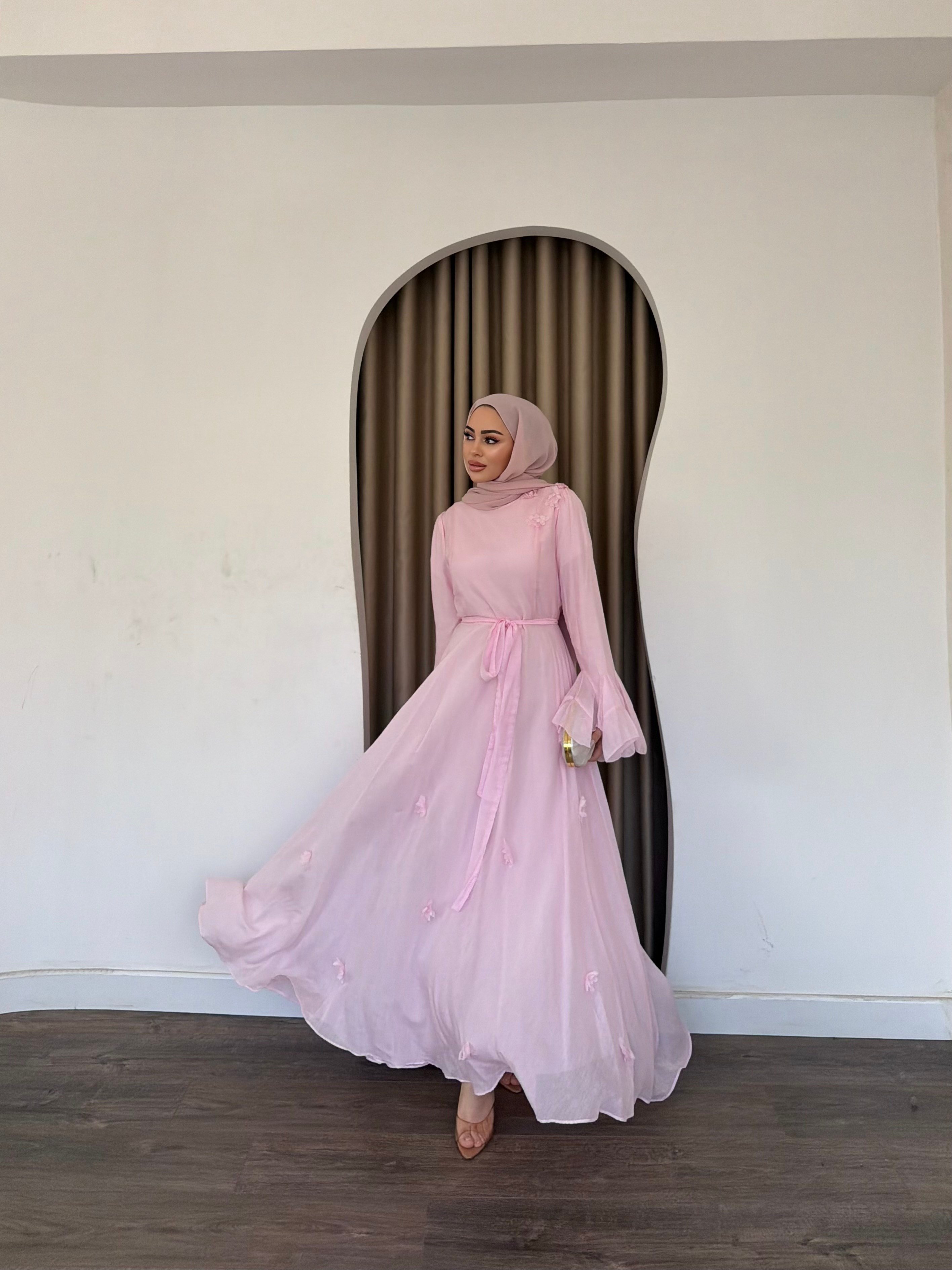 Defne Patpatya Elbise - Pembe