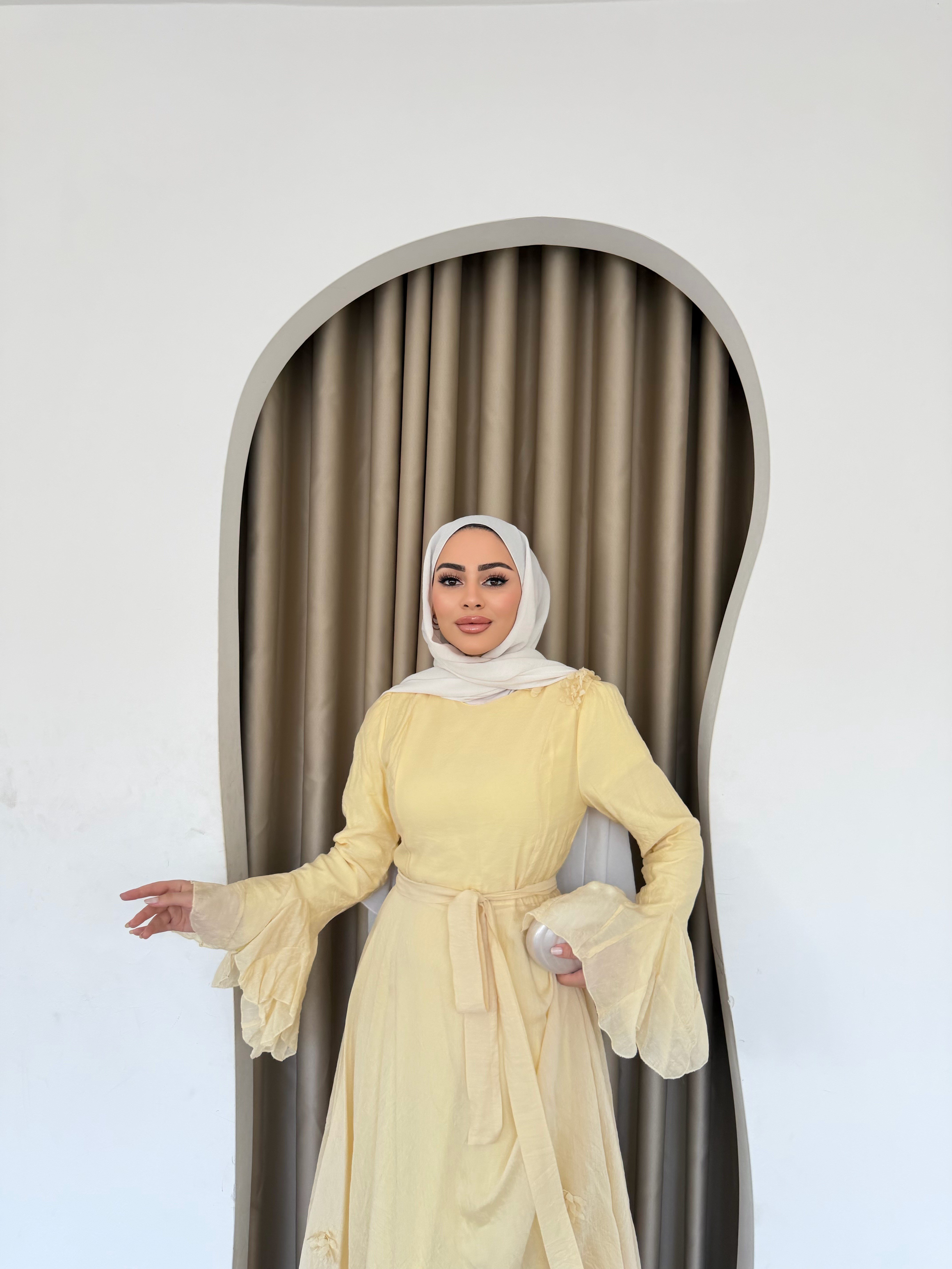 Defne Patpatya Elbise - Sarı