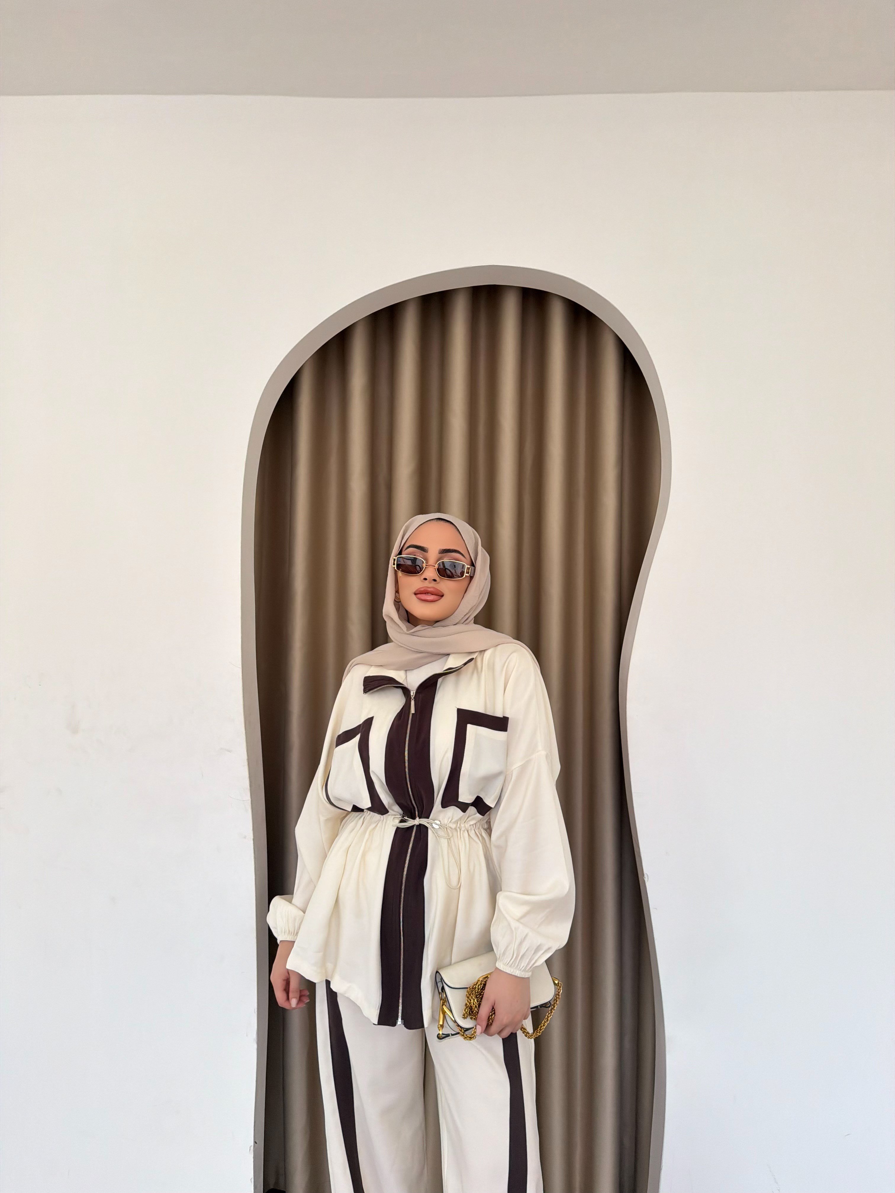Derla Şerit Takım - Krem
