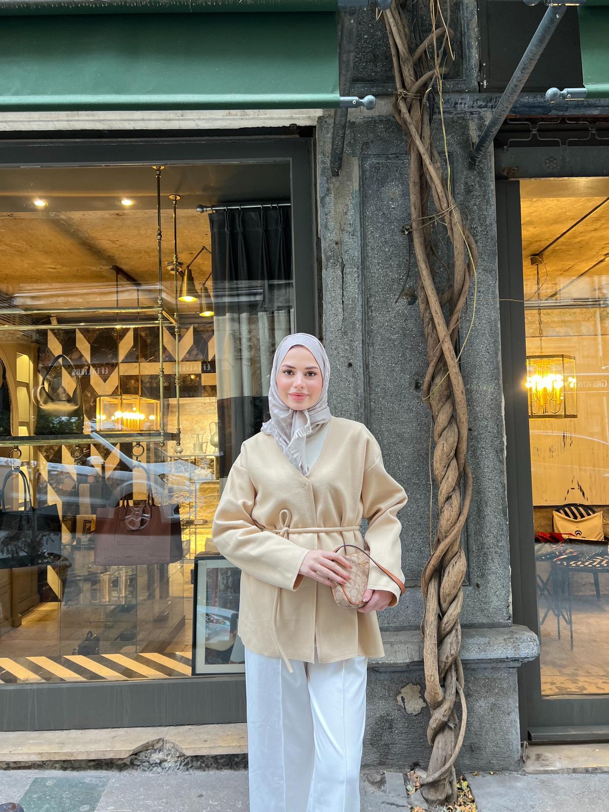 Desla Kaşe Kap - Ekru