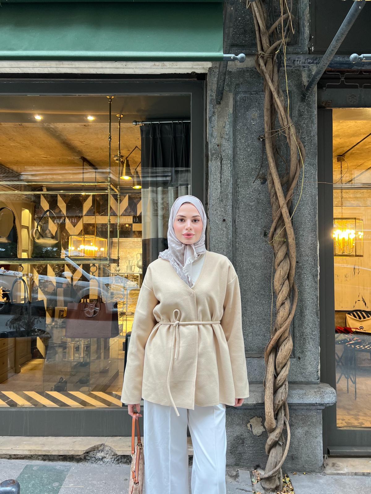 Desla Kaşe Kap - Ekru