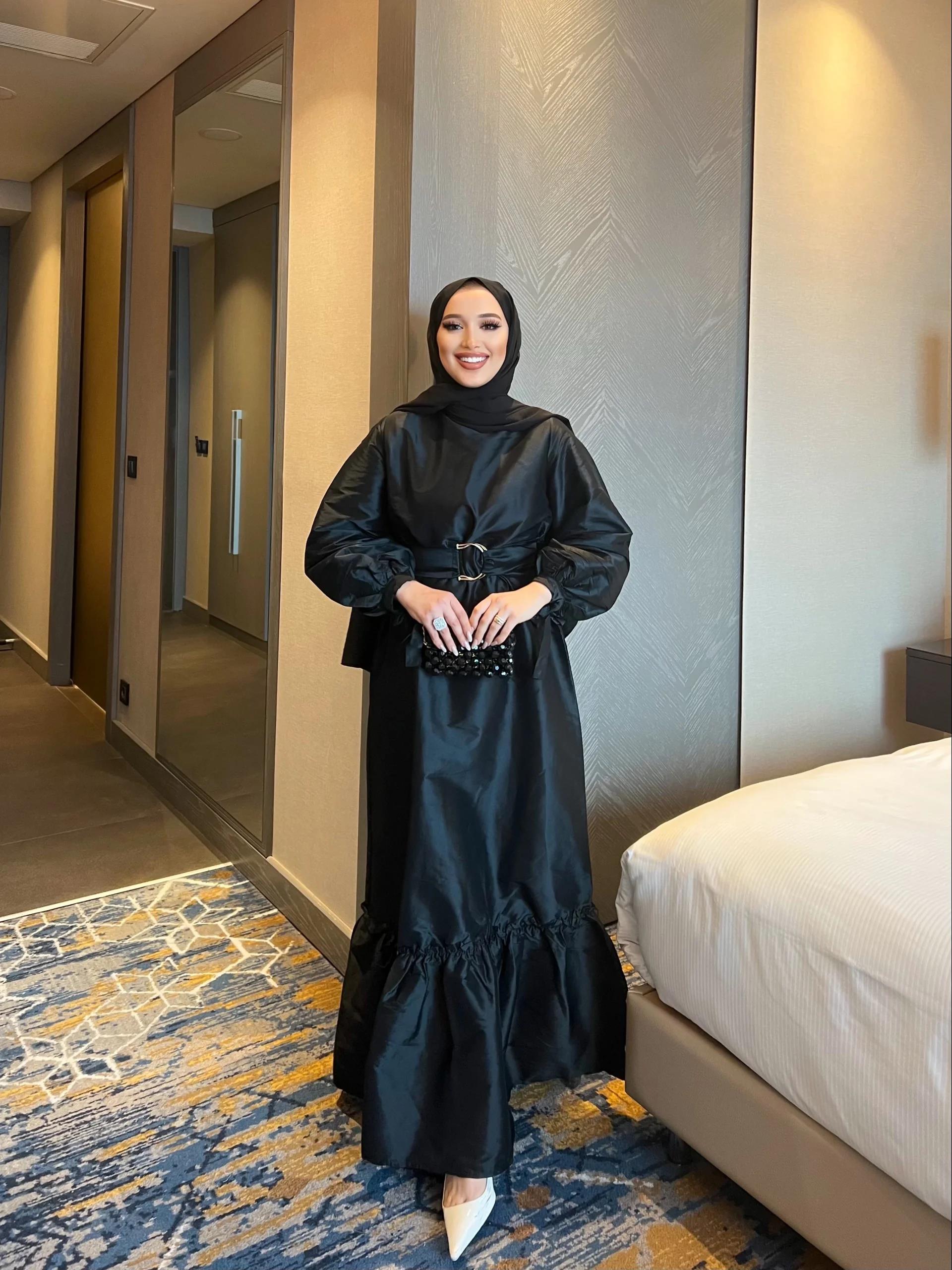 Dessi Tafta Elbise - Siyah