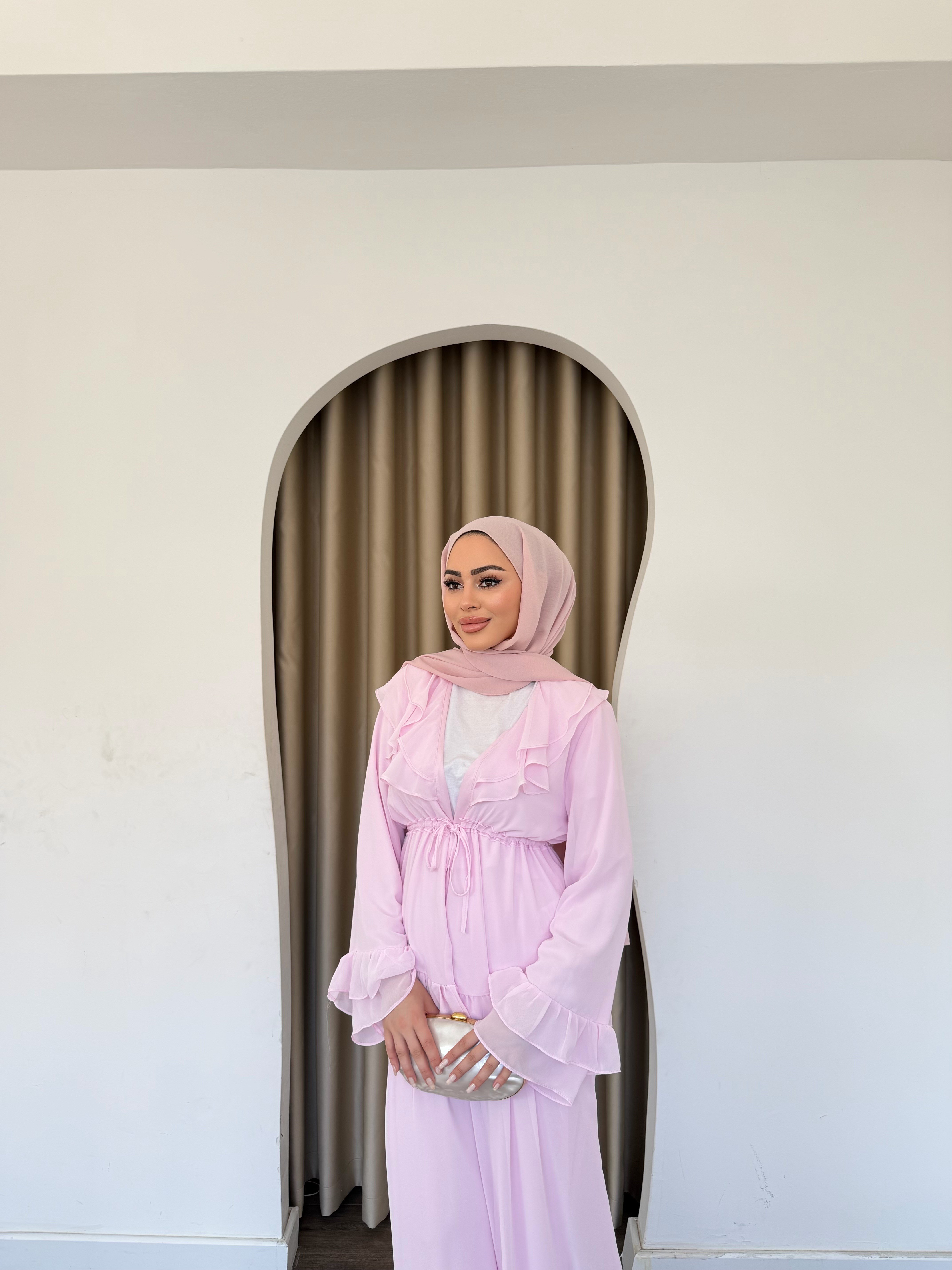 Deva Şifon Takım - Pembe