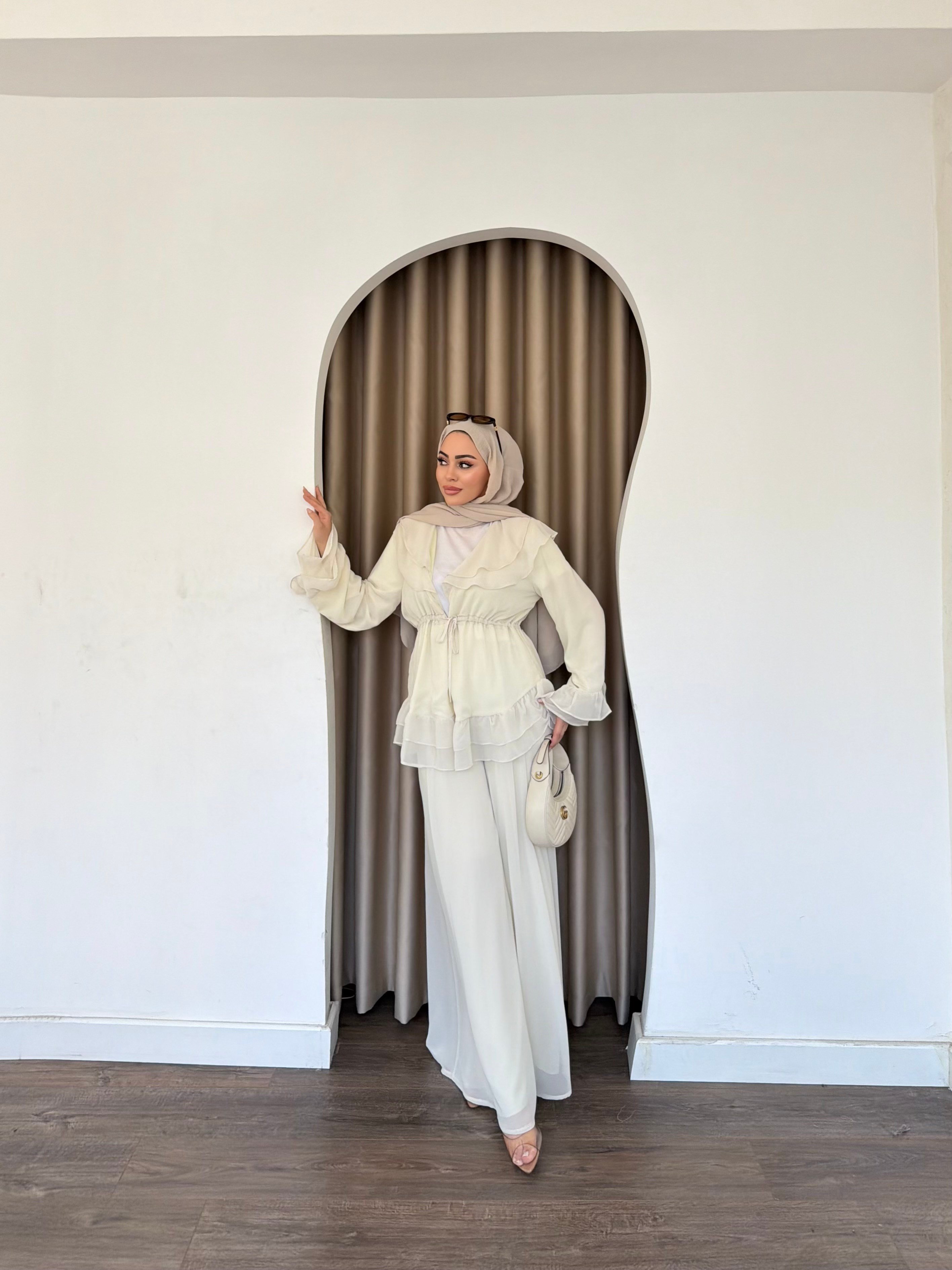 Deva Şifon Takım - Tereyağsarı