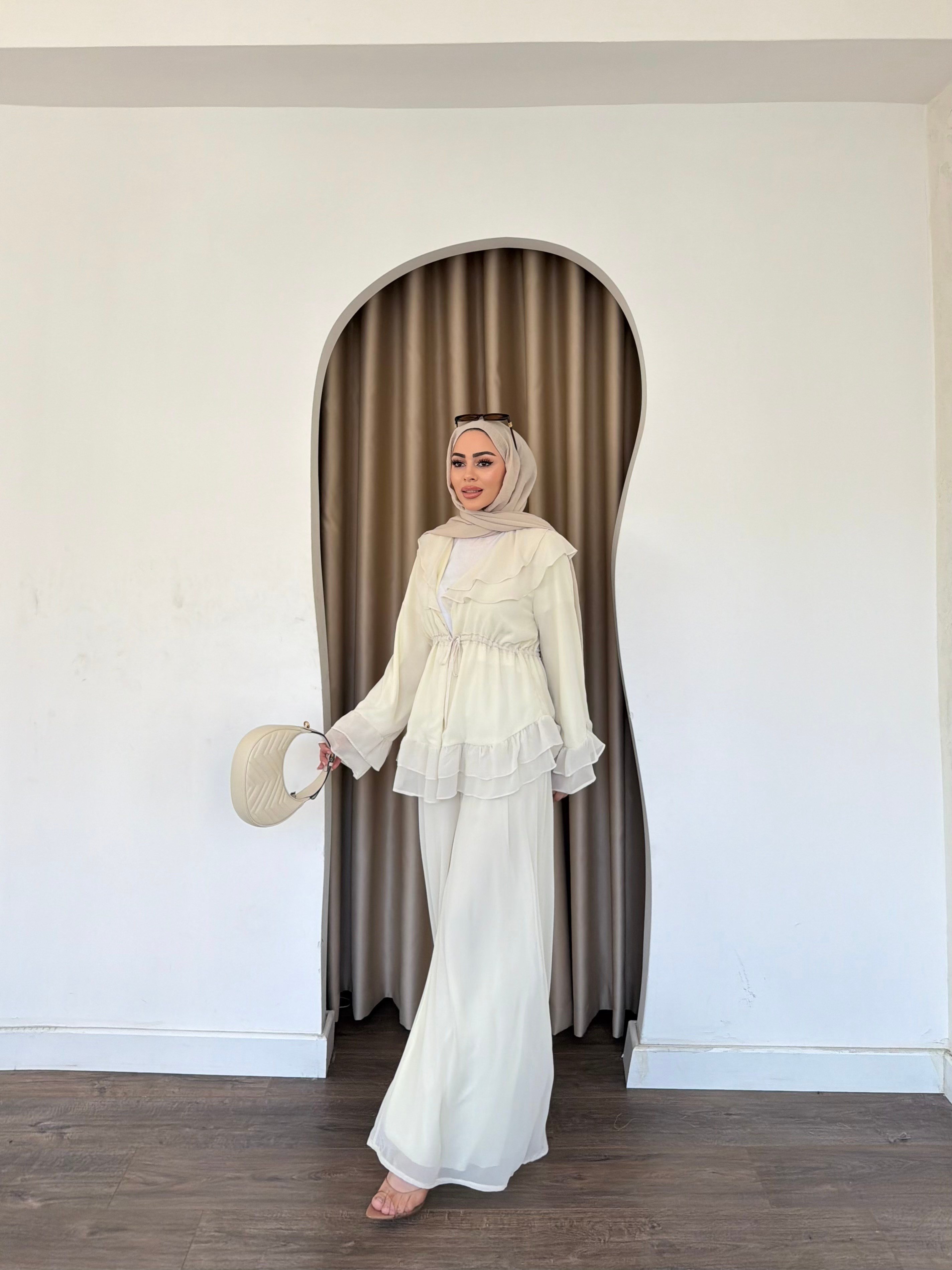Deva Şifon Takım - Tereyağsarı