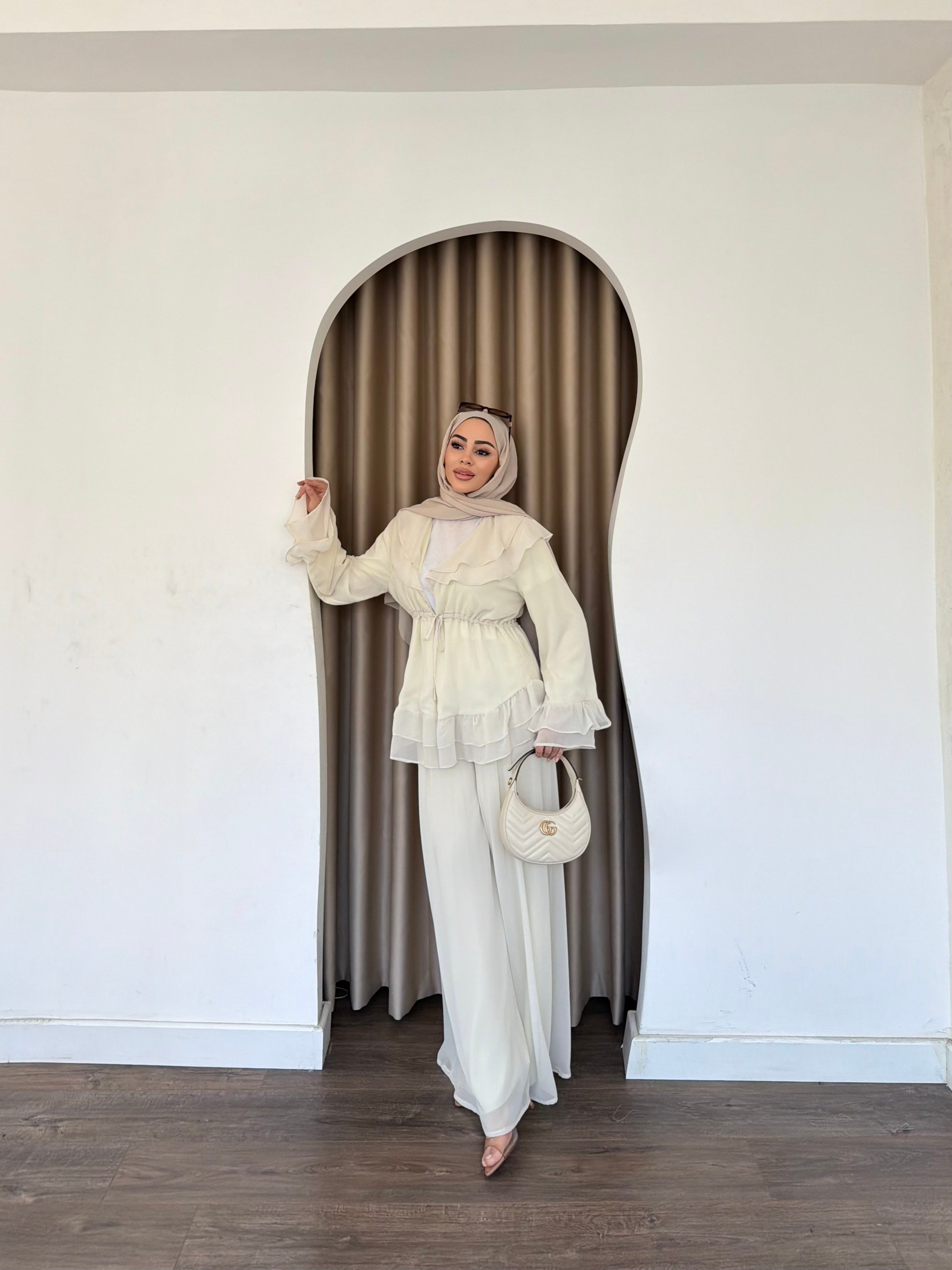 Deva Şifon Takım - Tereyağsarı