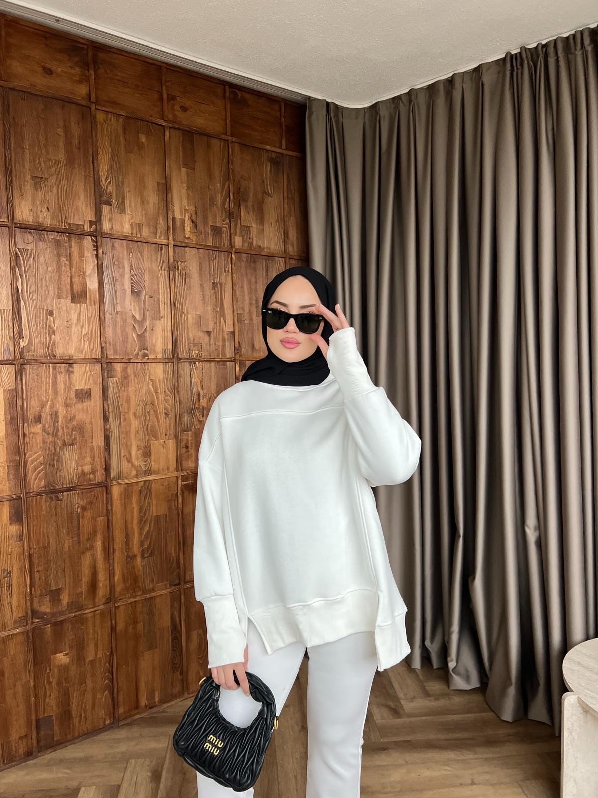 Dilvi Model Sweat - Beyaz