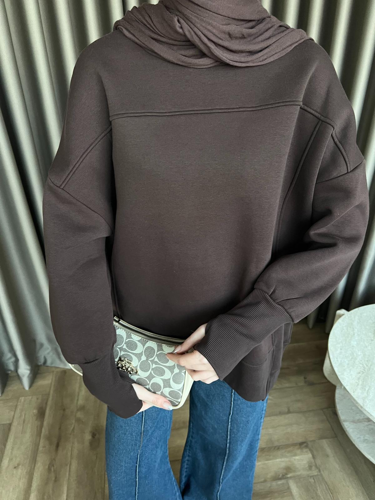 Dilvi Model Sweat Kahve