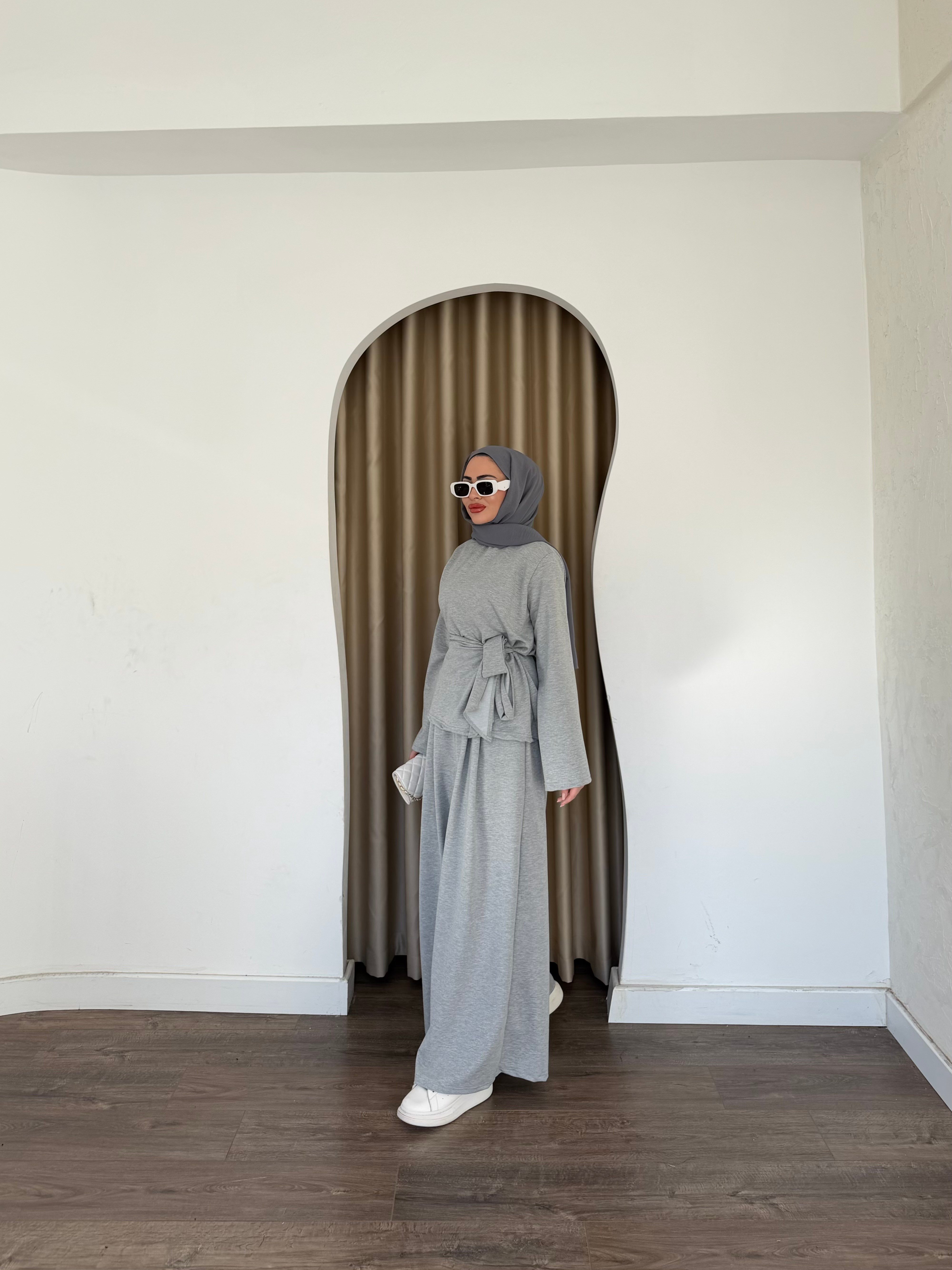 Diva Pantolonlu Takım - Gri