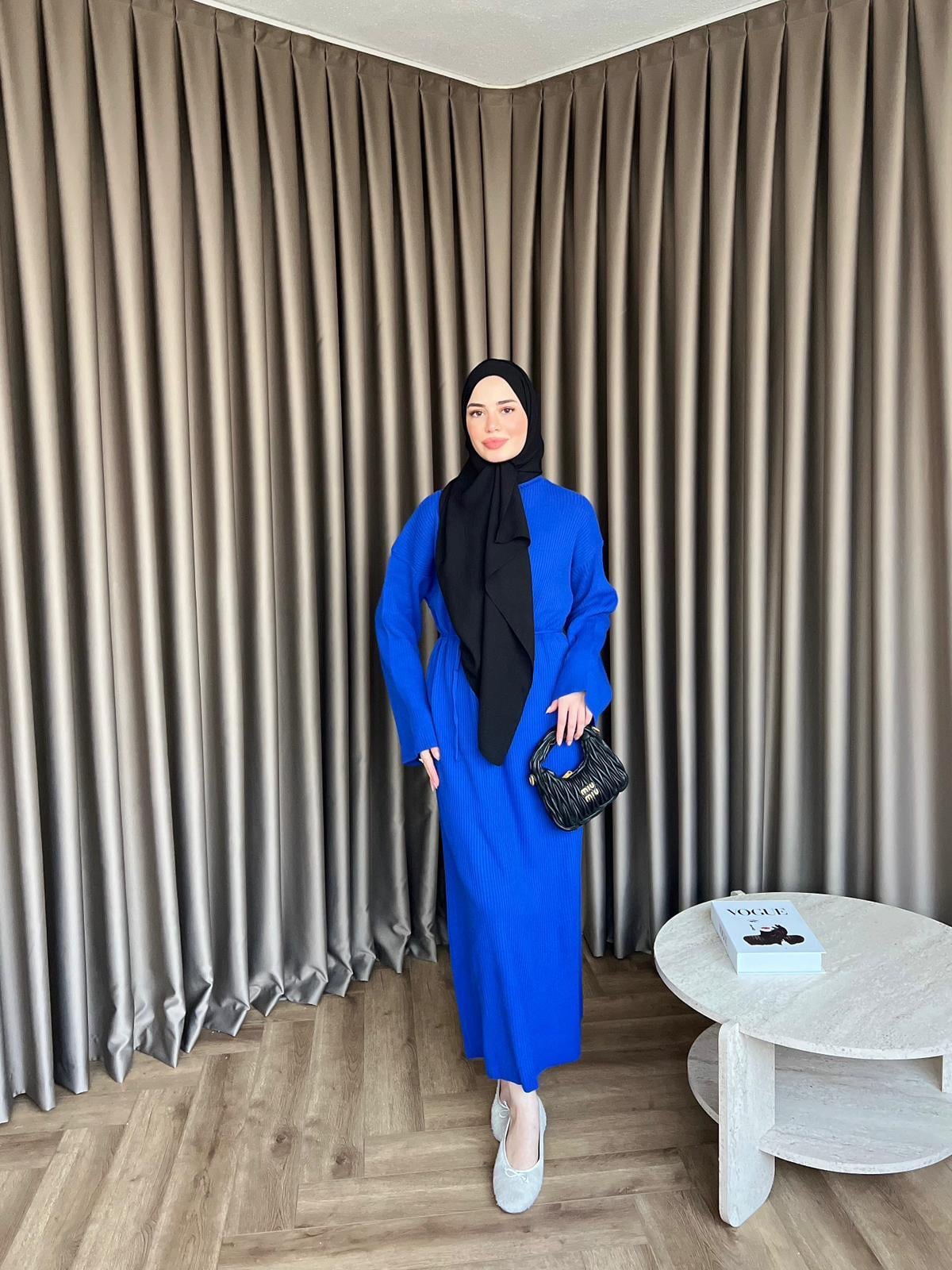 Dora Triko Elbise Saks