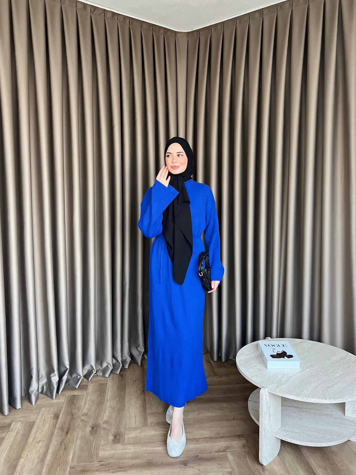 Dora Triko Elbise Saks