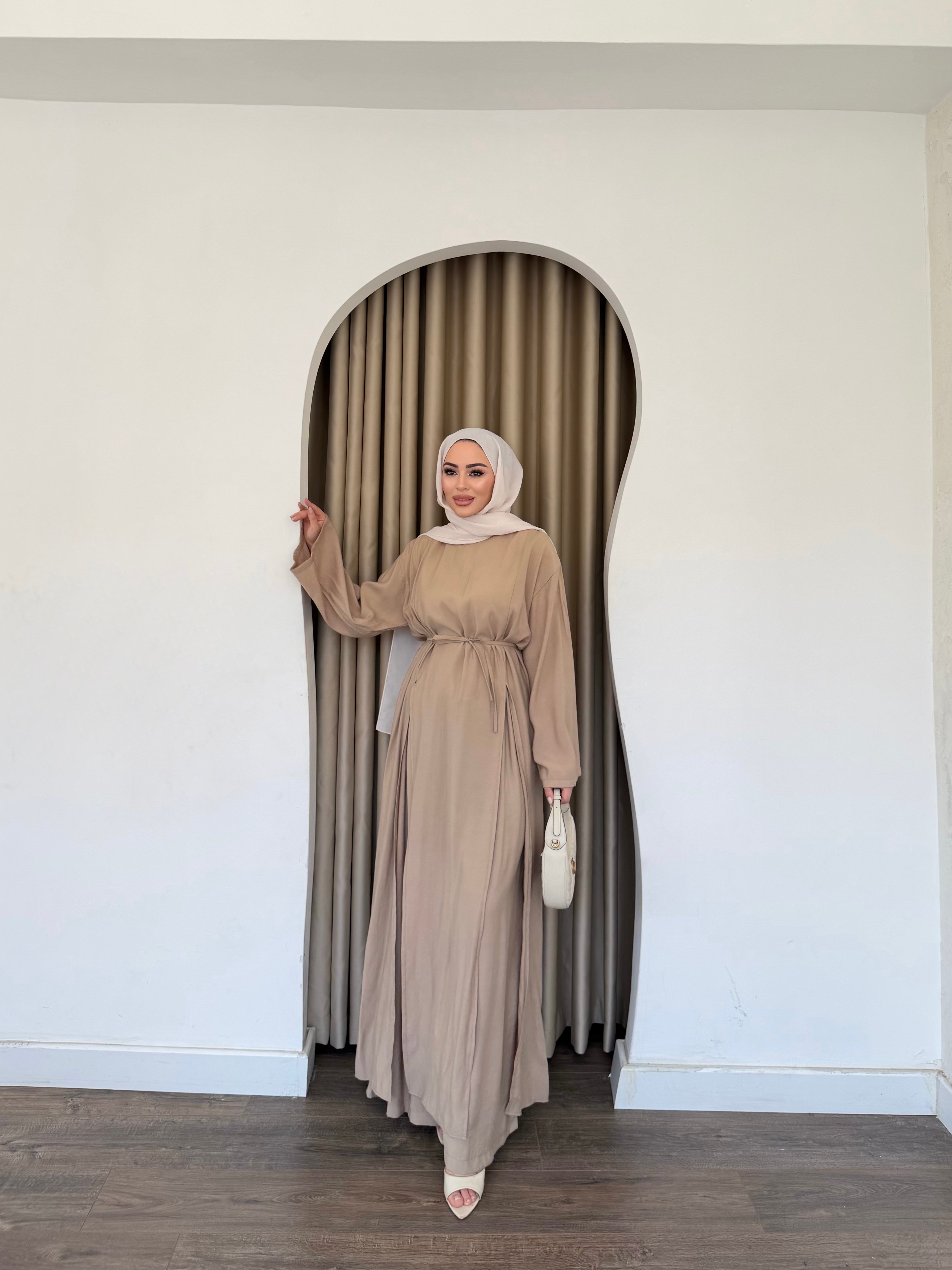Eliz Pantolonlu Takım - Vizon