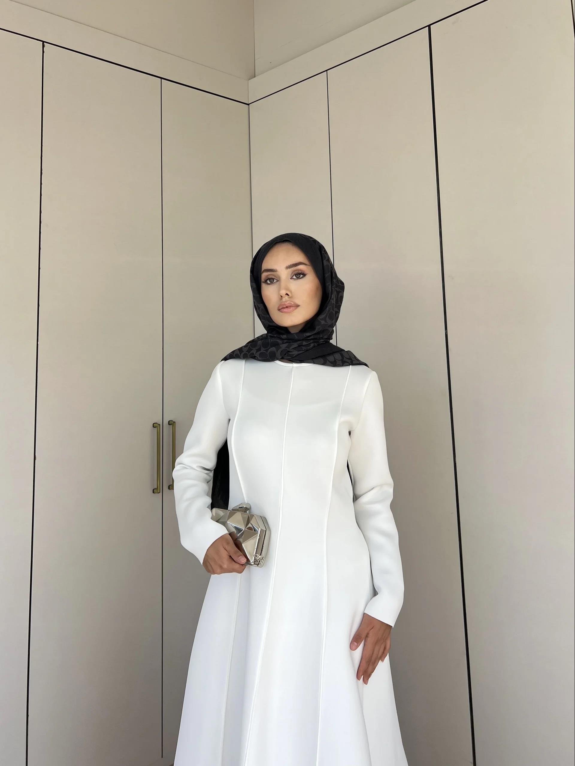 Ella Puf Elbise - Beyaz