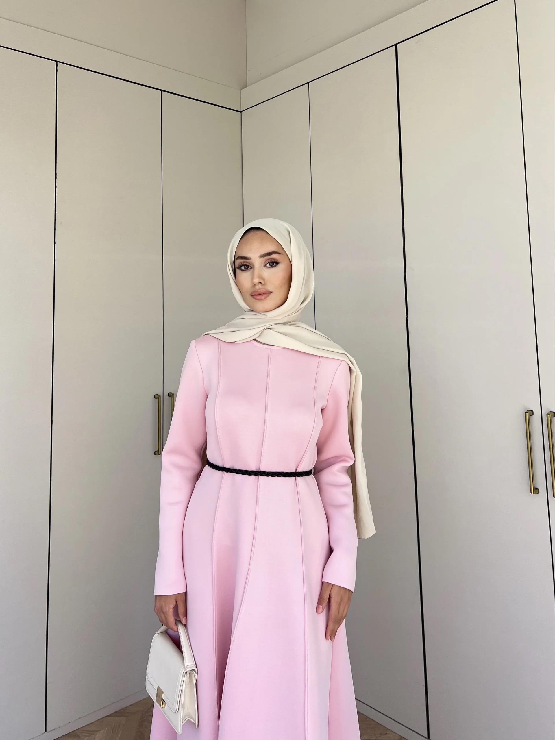 Ella Puf Elbise - Pembe