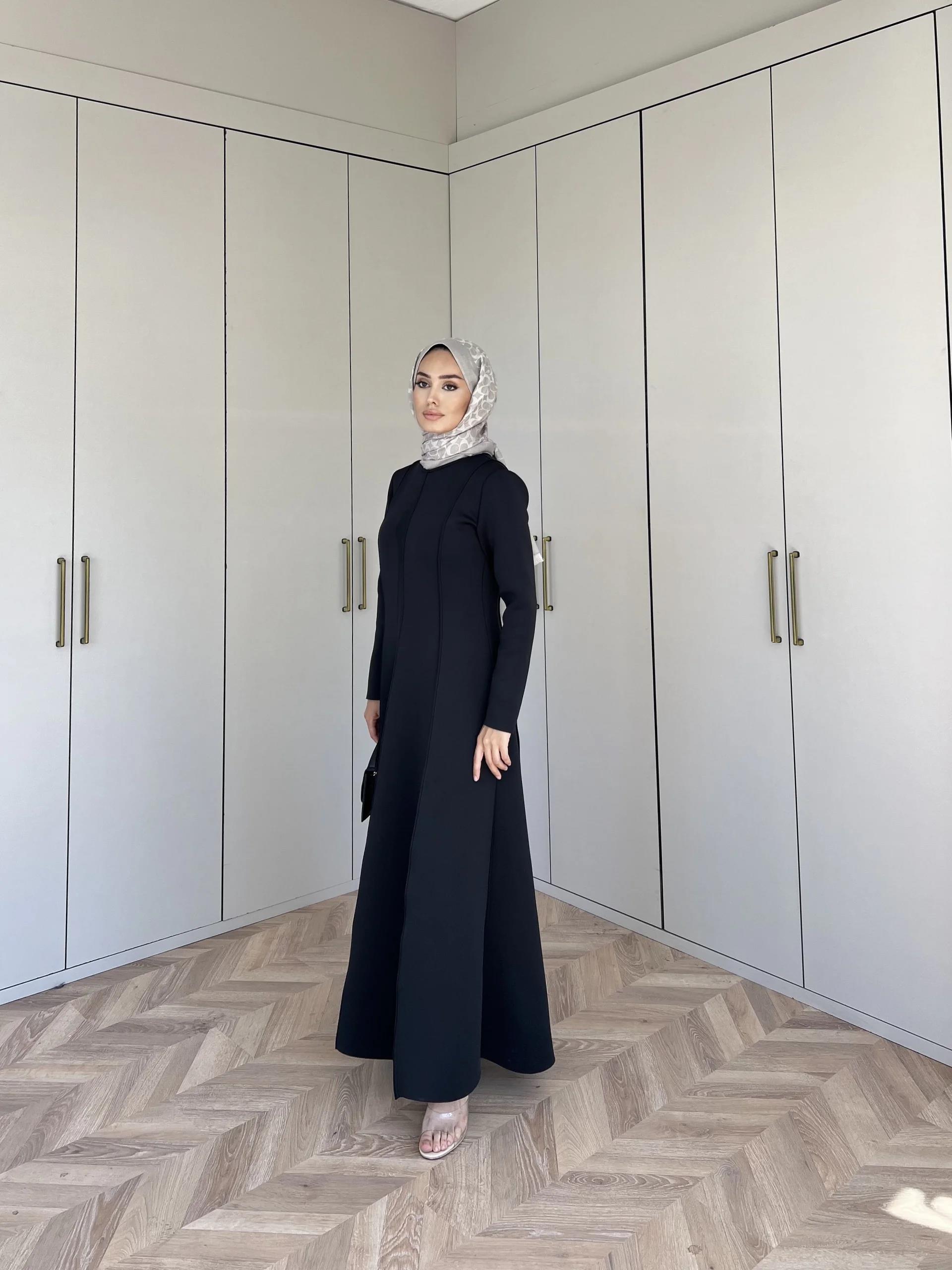 Ella Puf Elbise - Siyah