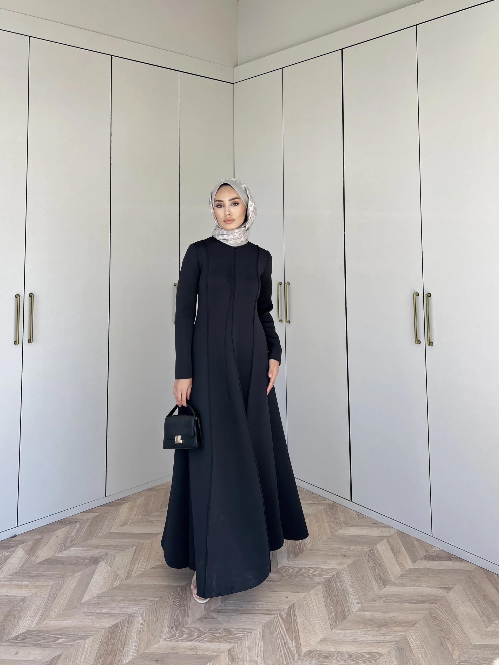 Ella Puf Elbise - Siyah