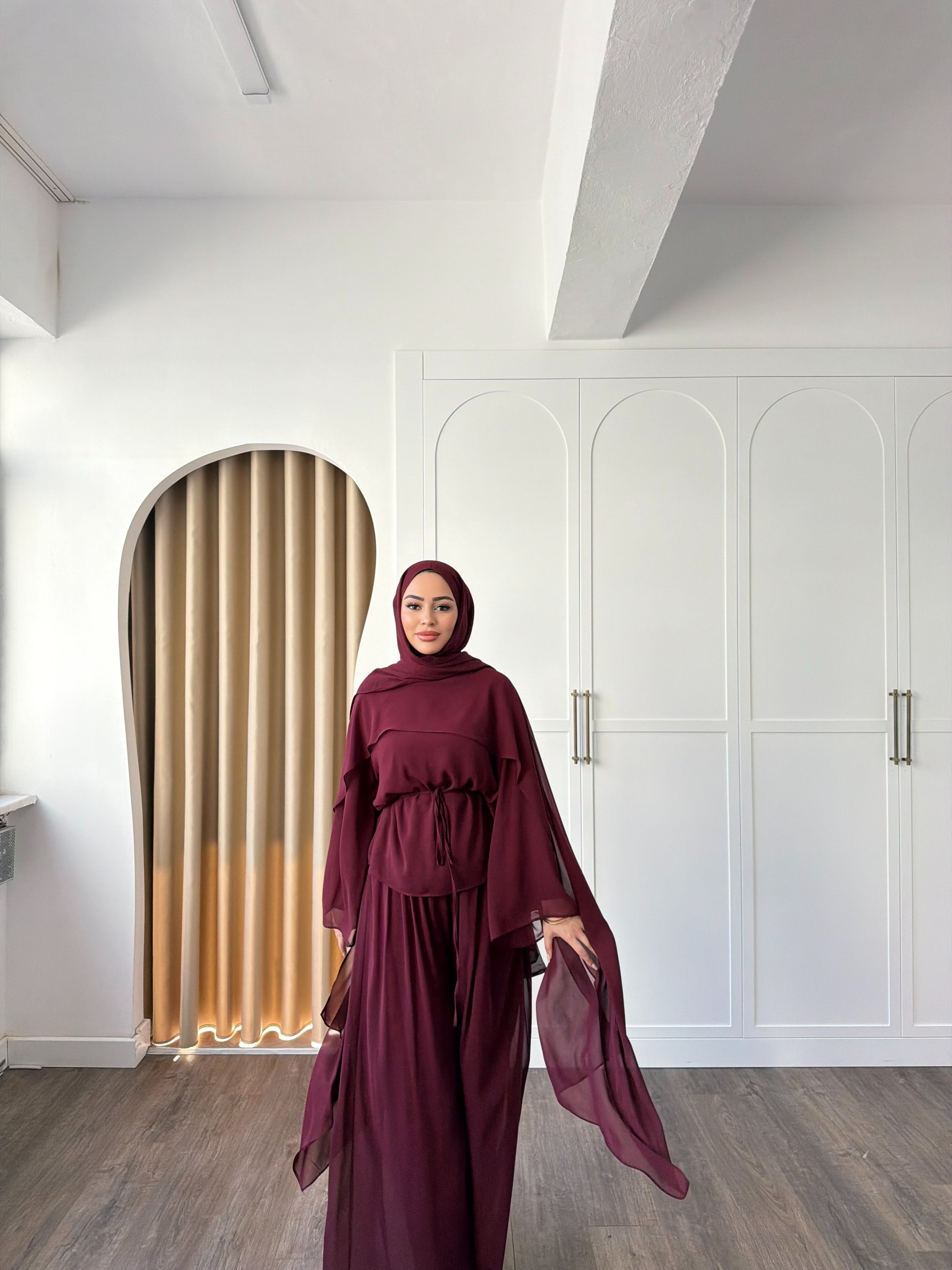 Erla Şifon Takım - Bordo