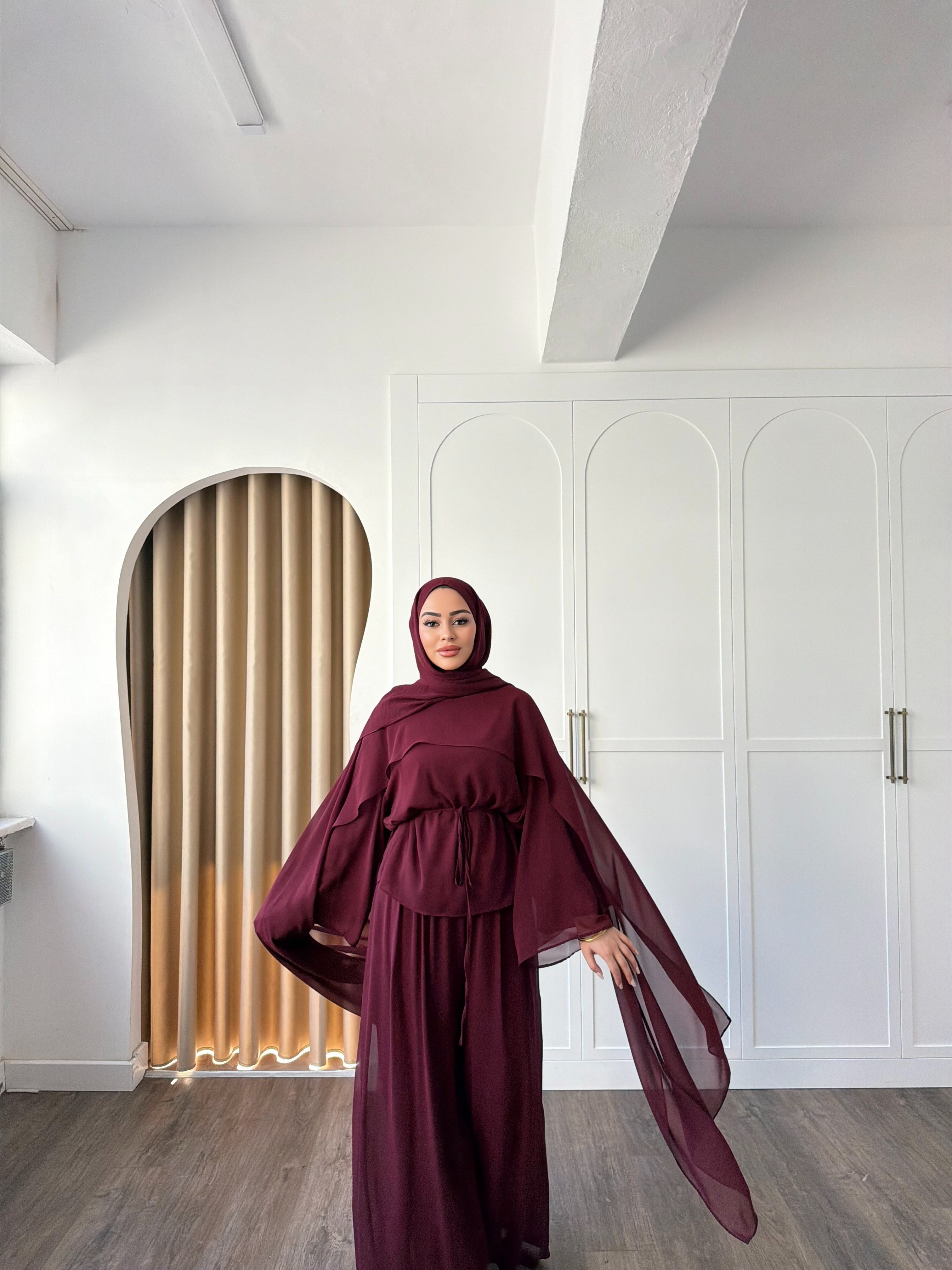 Erla Şifon Takım - Bordo