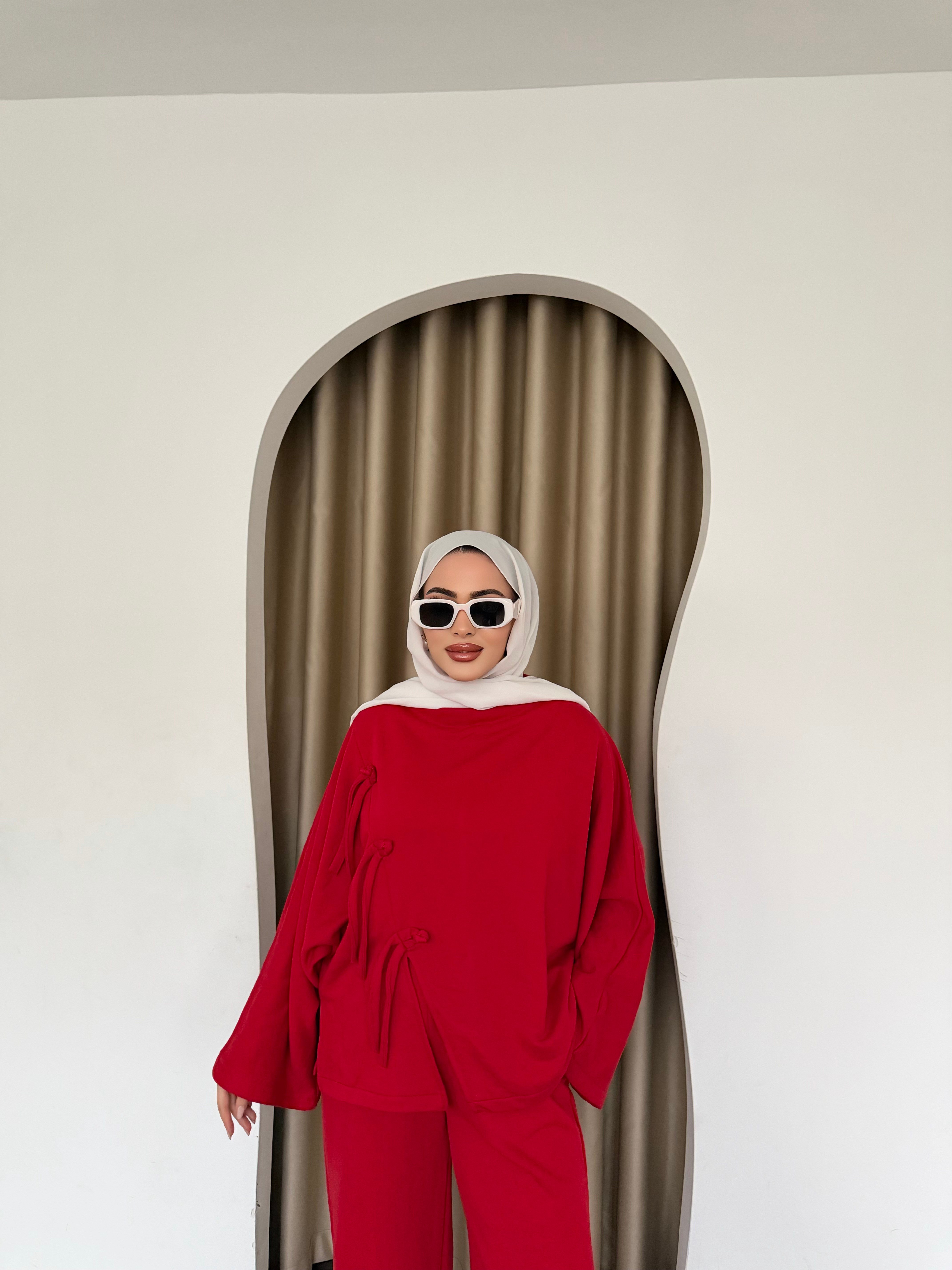 Eylül Eşofman Takım - Kırmızı