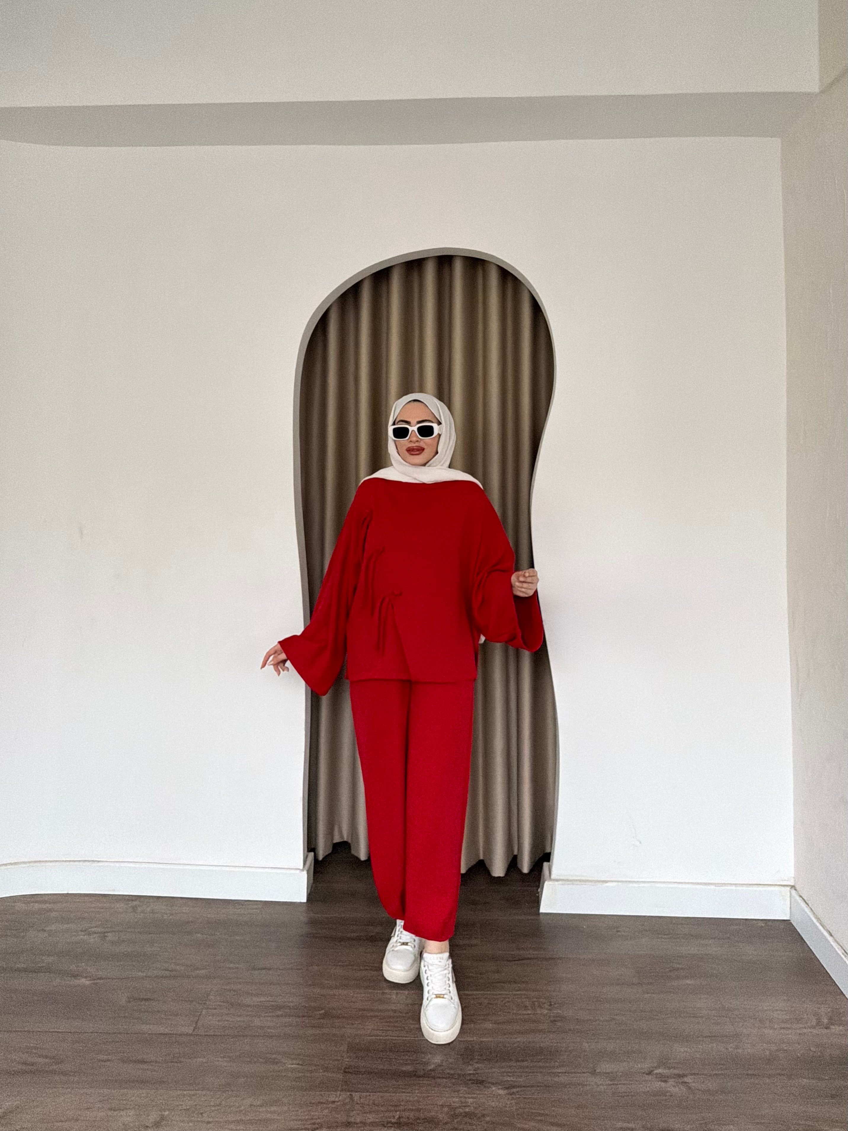 Eylül Eşofman Takım - Kırmızı