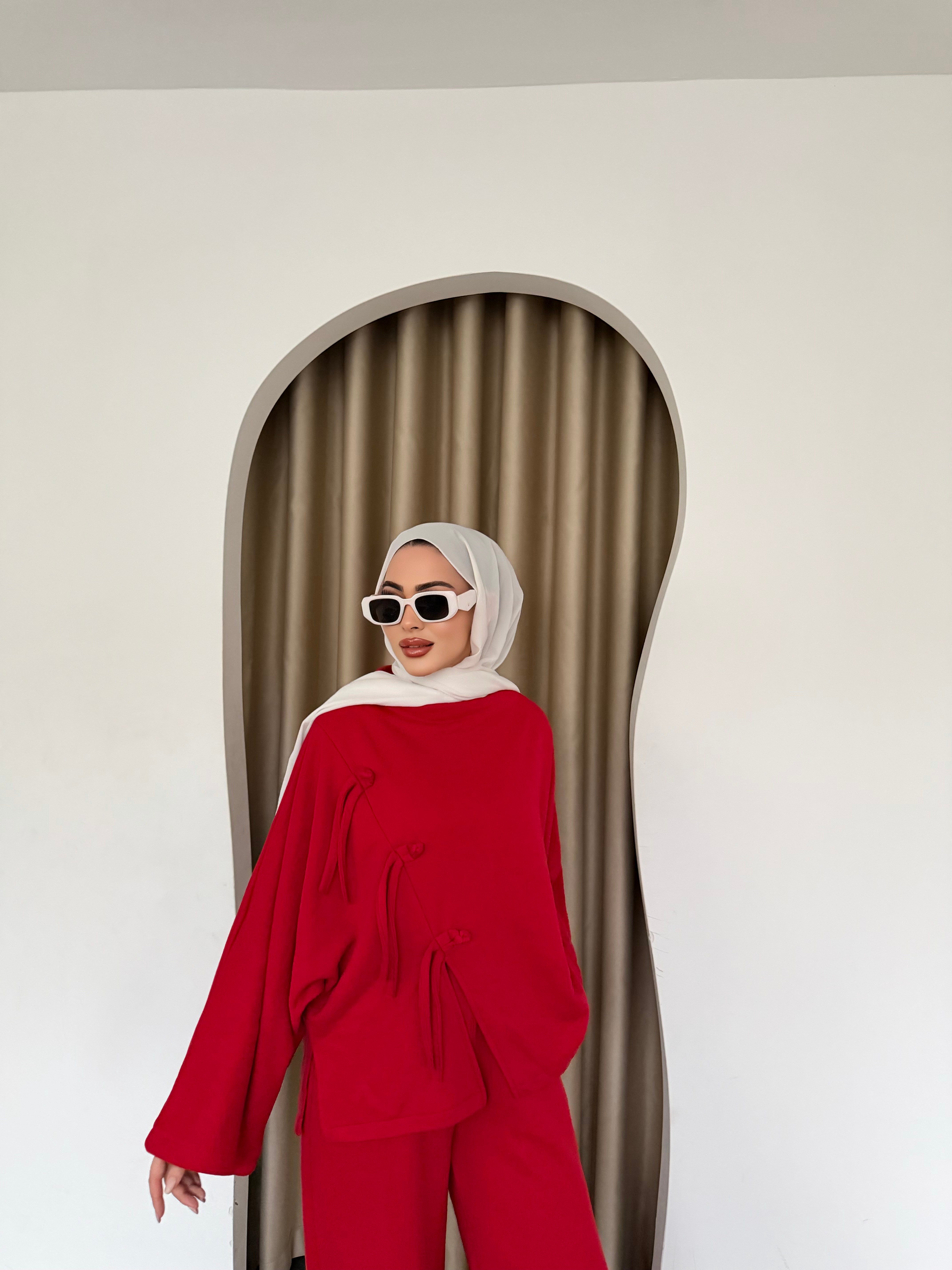 Eylül Eşofman Takım - Kırmızı