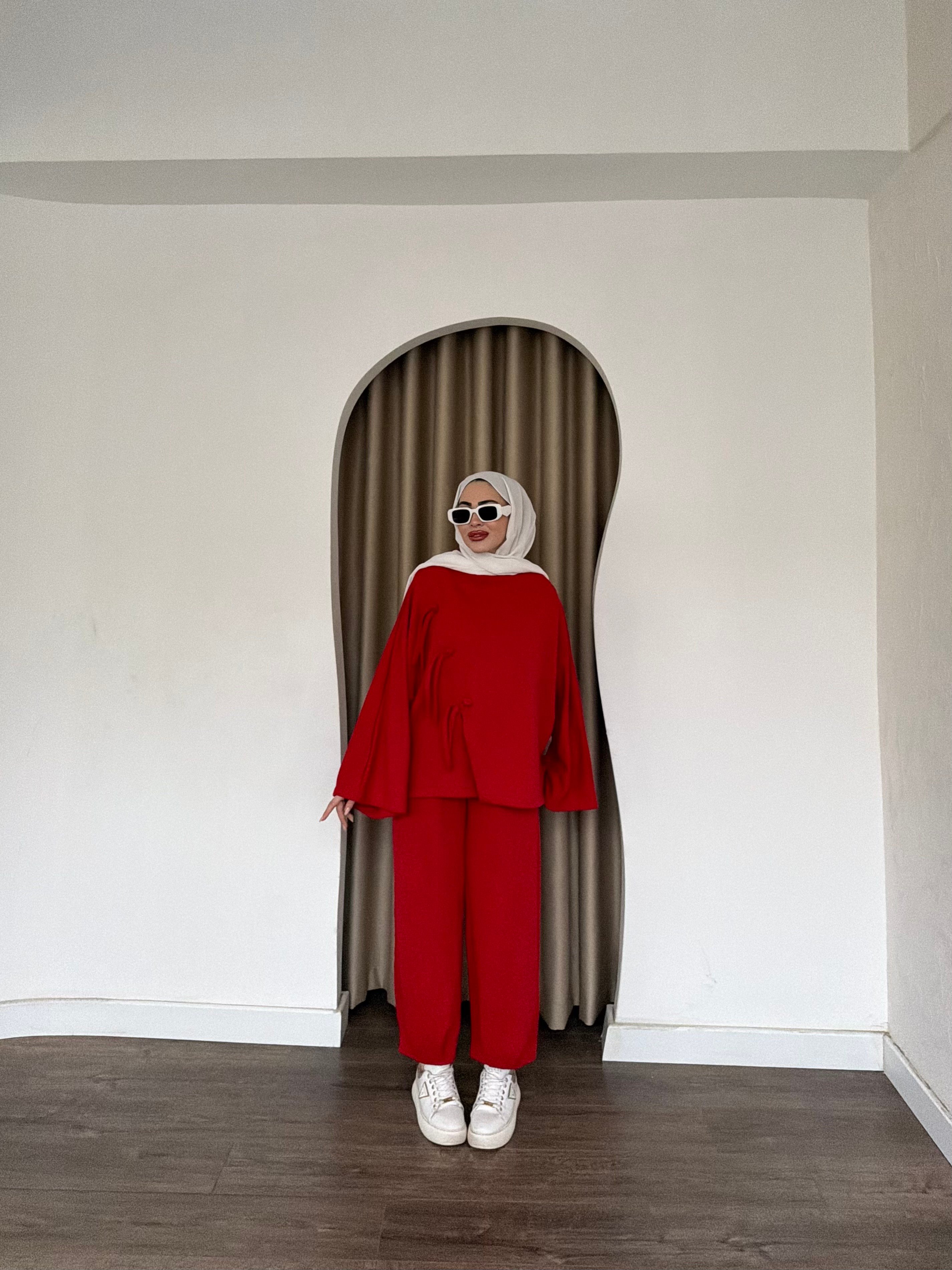 Eylül Eşofman Takım - Kırmızı